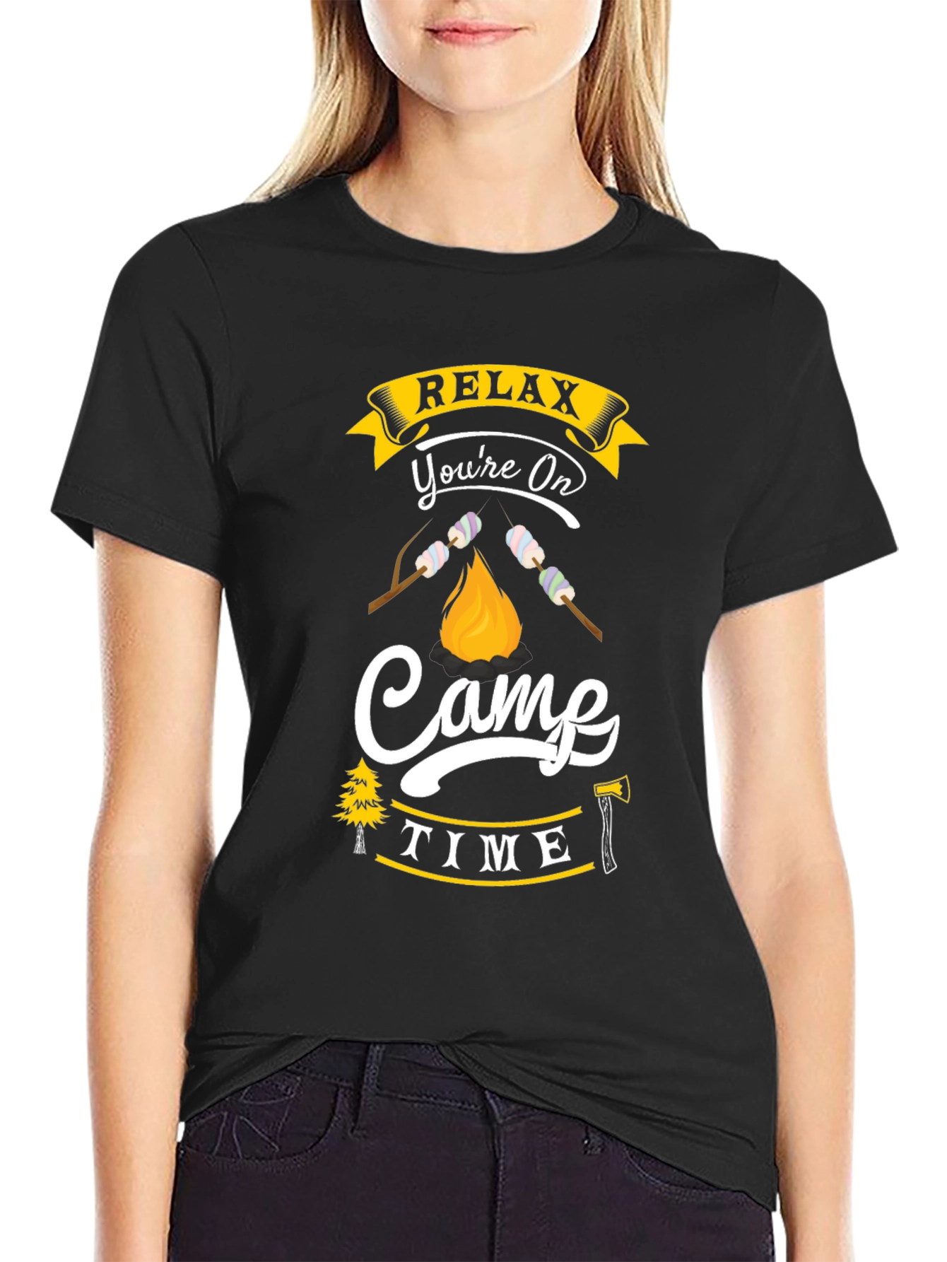 Relax Youre On Camp Time Graphic Tee
