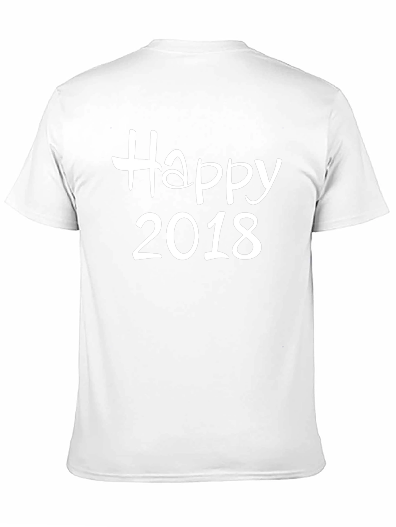 Happy 2018 Graphic Tee - Classic Black T-Shirt