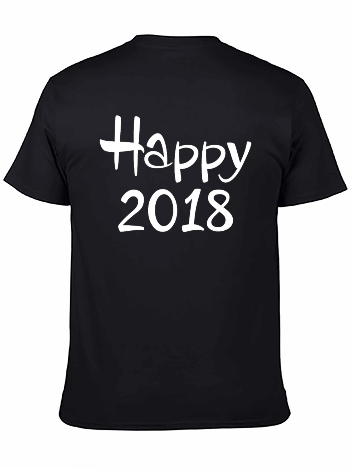 Happy 2018 Graphic Tee - Classic Black T-Shirt