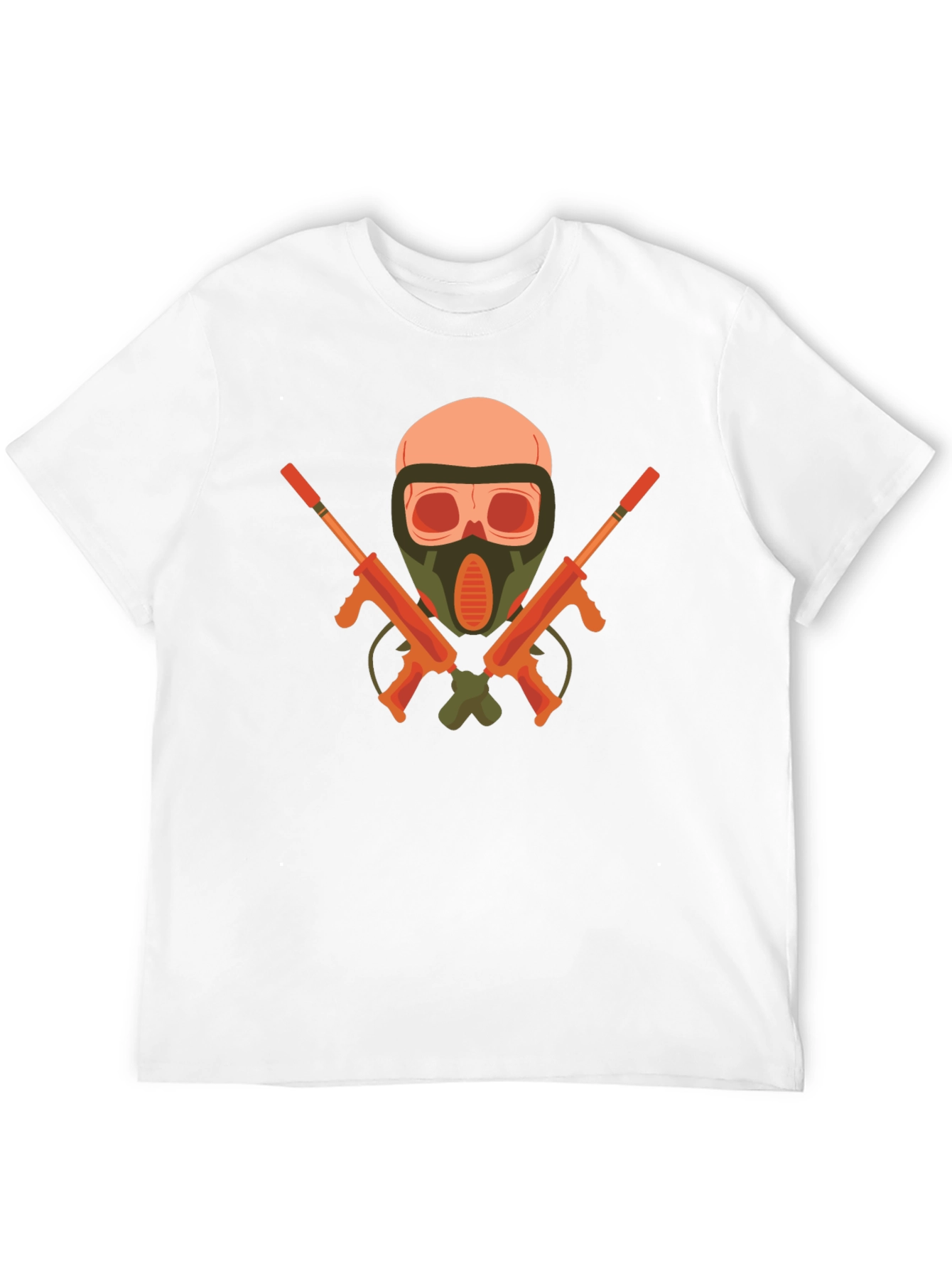 Skull & Guns Graphic Tee - Edgy Black T-Shirt