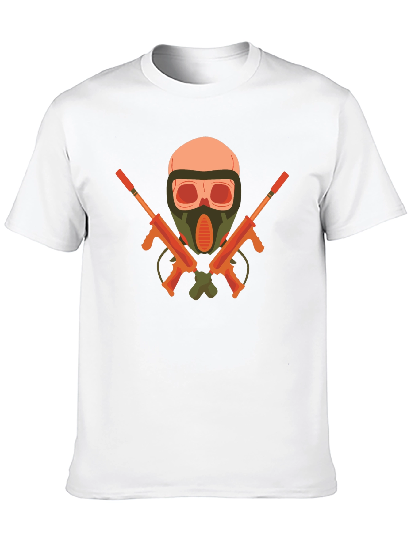 Skull & Guns Graphic Tee - Edgy Black T-Shirt