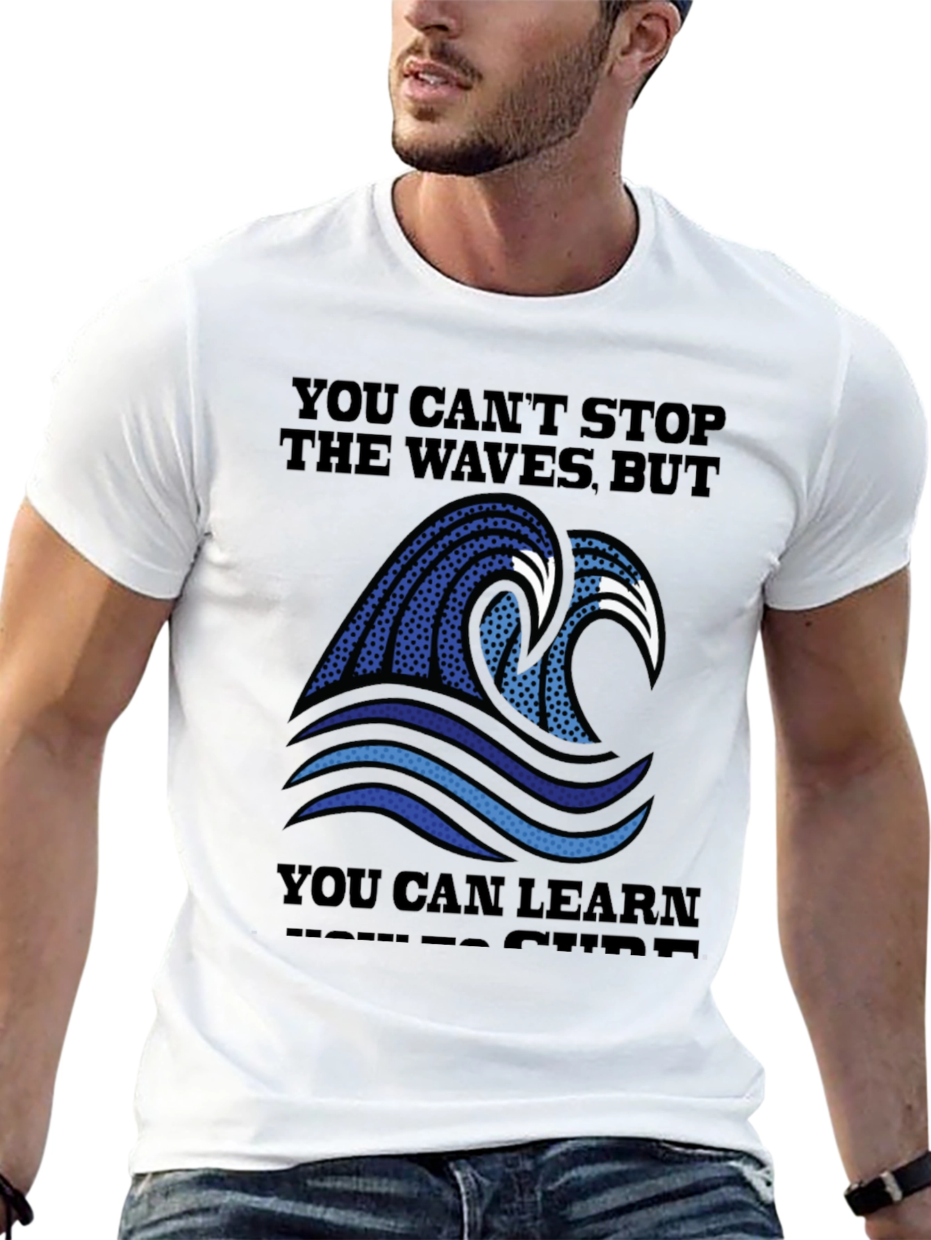 Wave Graphic T-Shirt - Surf Inspired Design