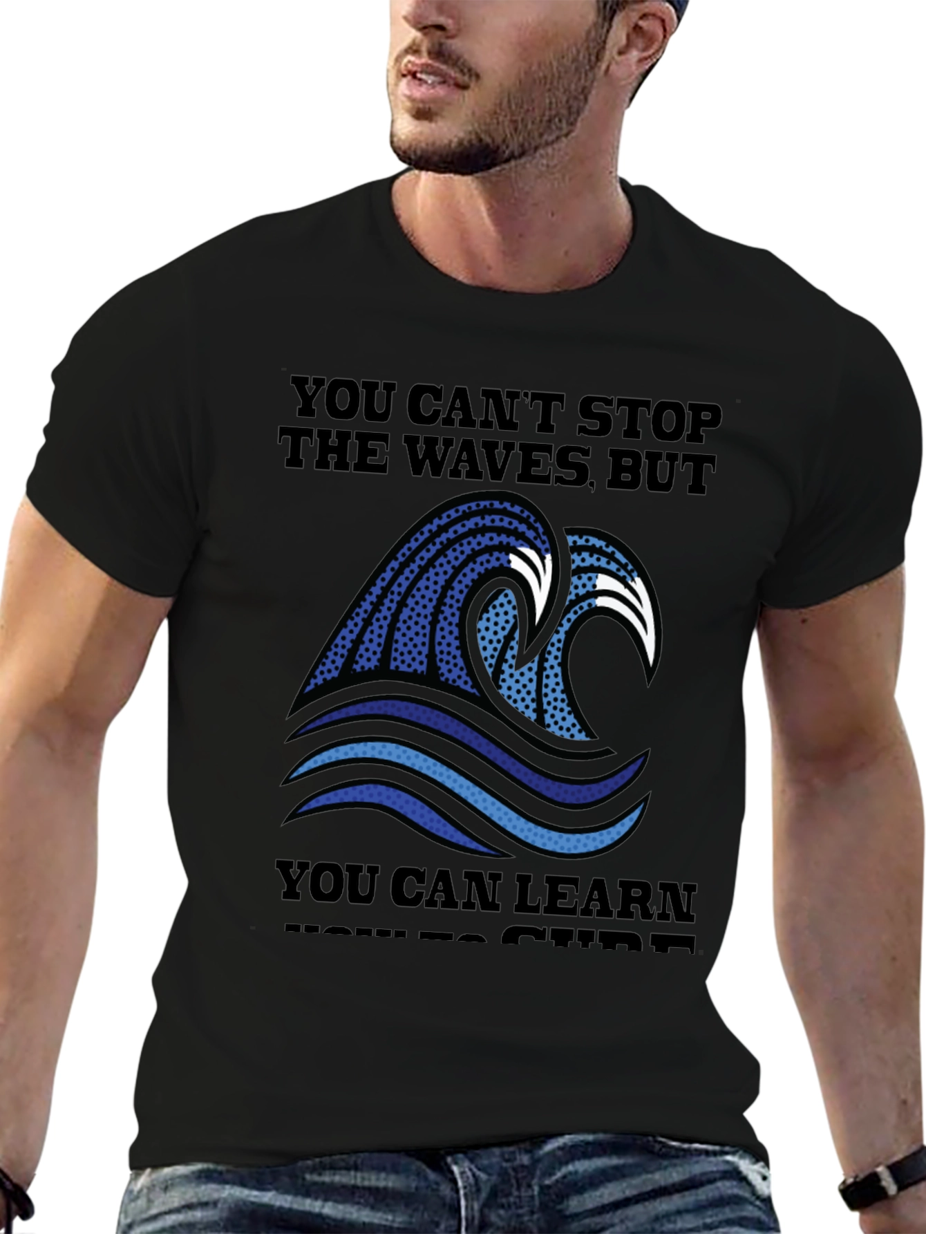 Wave Graphic T-Shirt - Surf Inspired Design