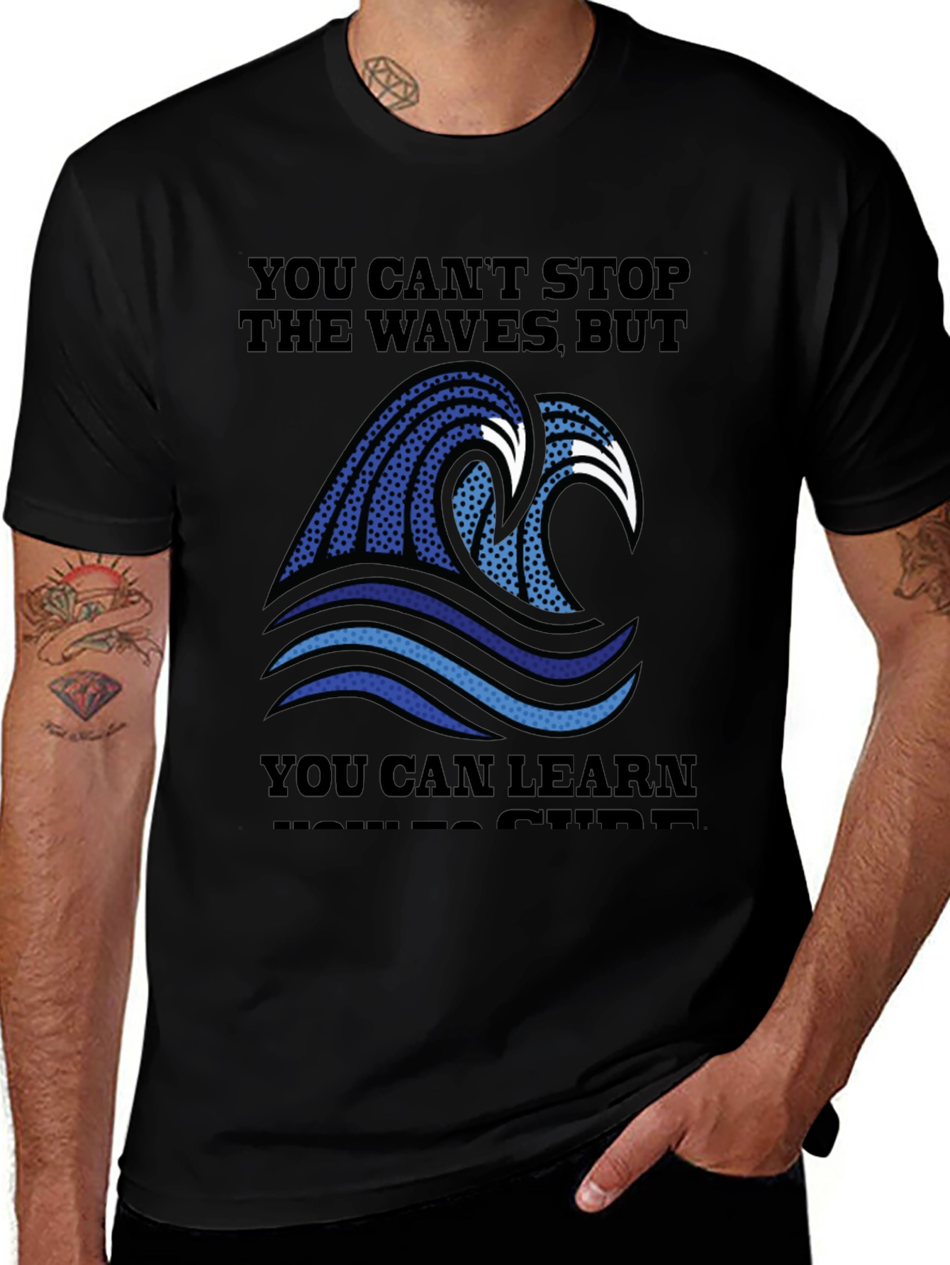 Wave Graphic T-Shirt - Surf Inspired Design