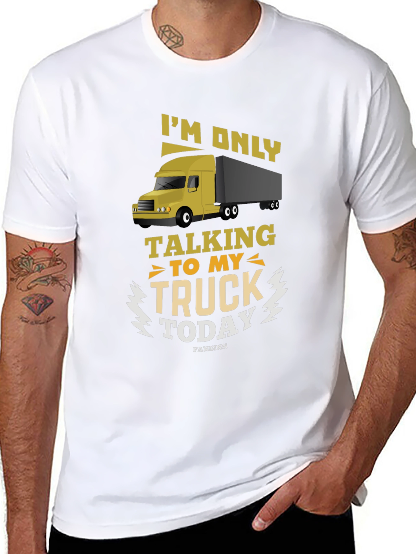 Truckers Talking to My Truck Black T-Shirt