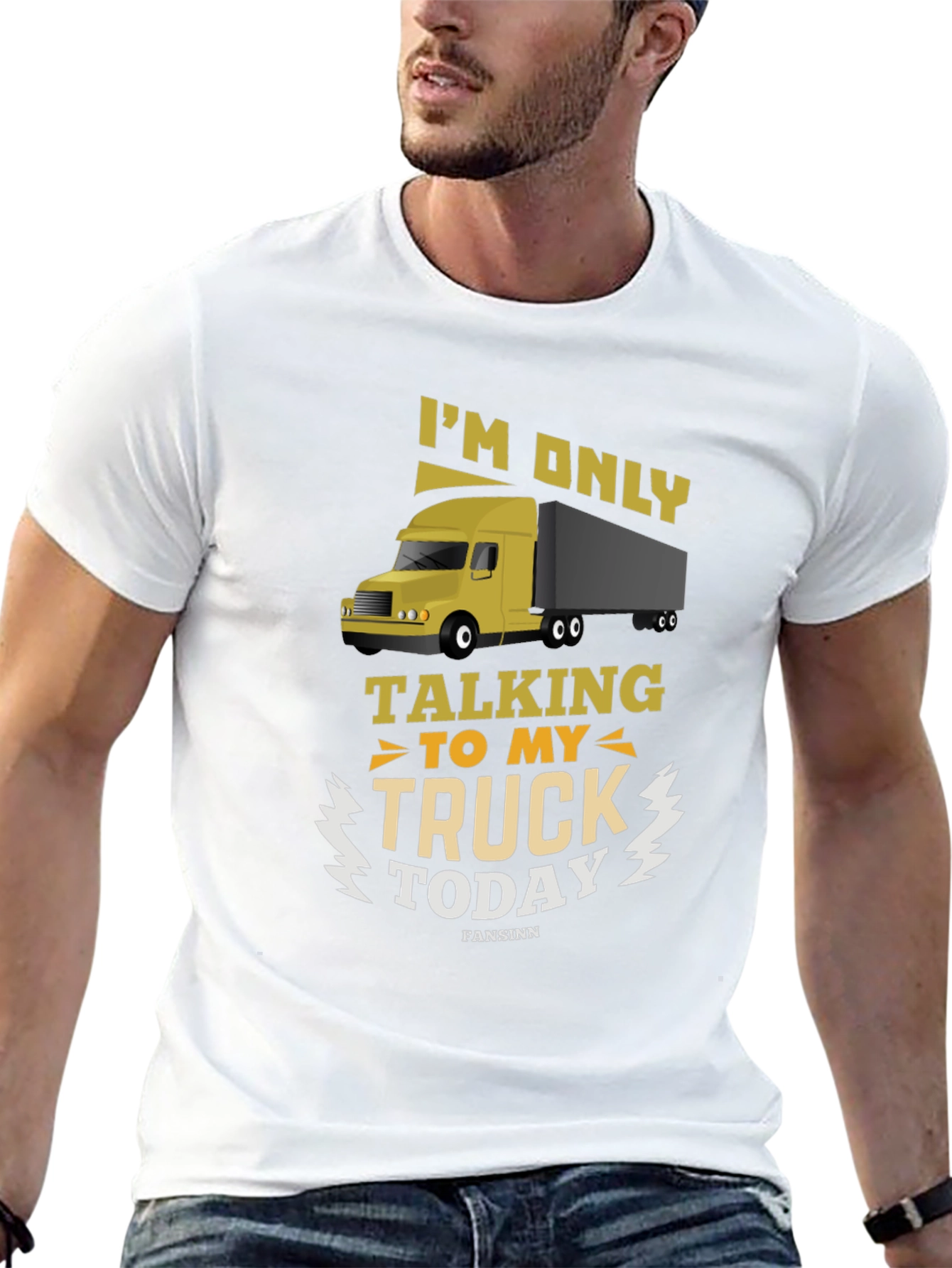 Truckers Talking to My Truck Black T-Shirt