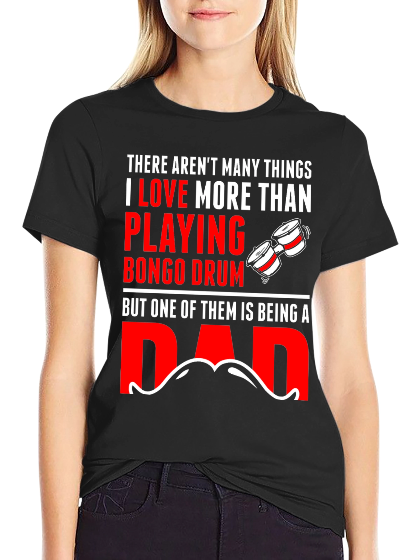 Bongo Drum Dad T-Shirt - Musician Fathers Day Gift