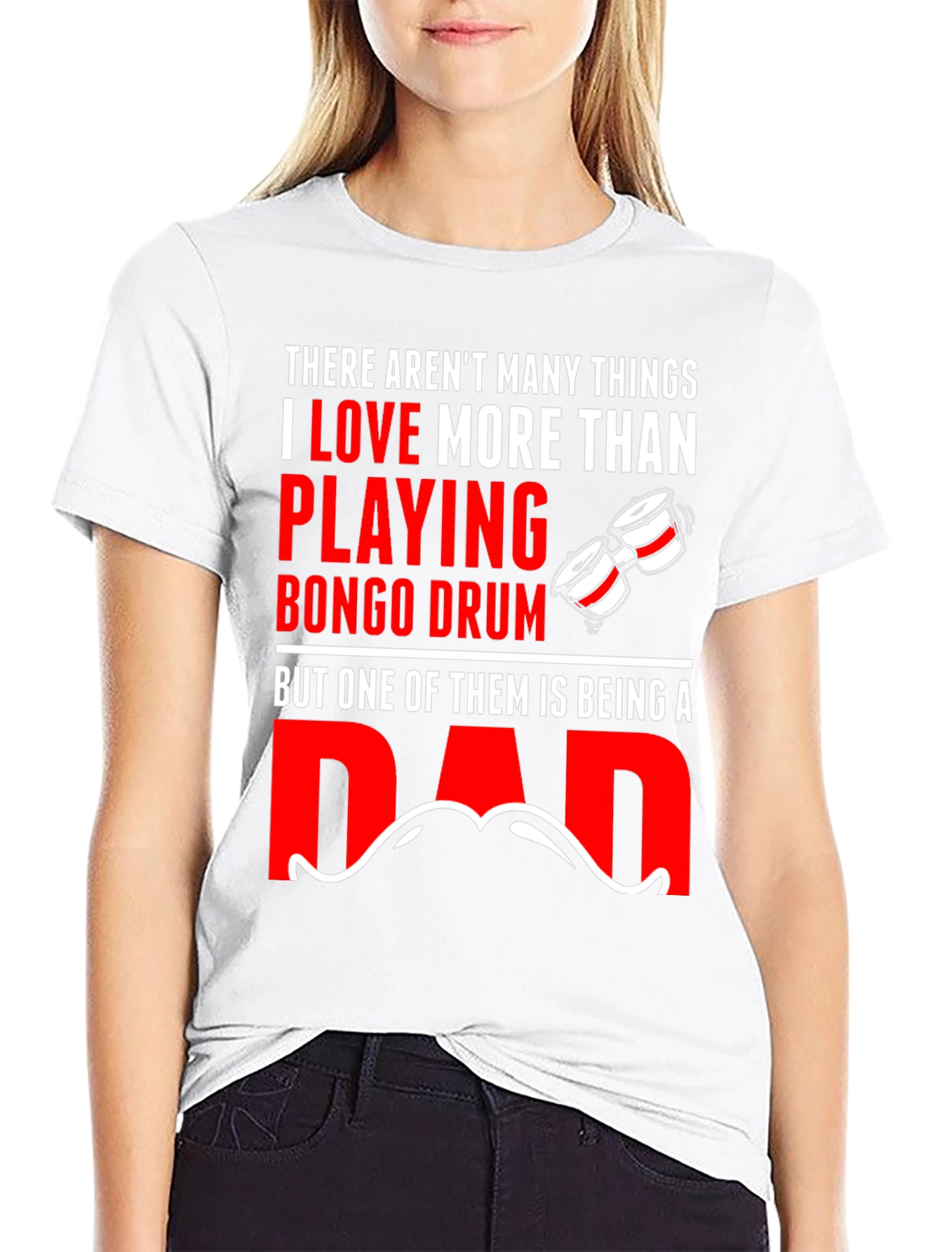 Bongo Drum Dad T-Shirt - Musician Fathers Day Gift