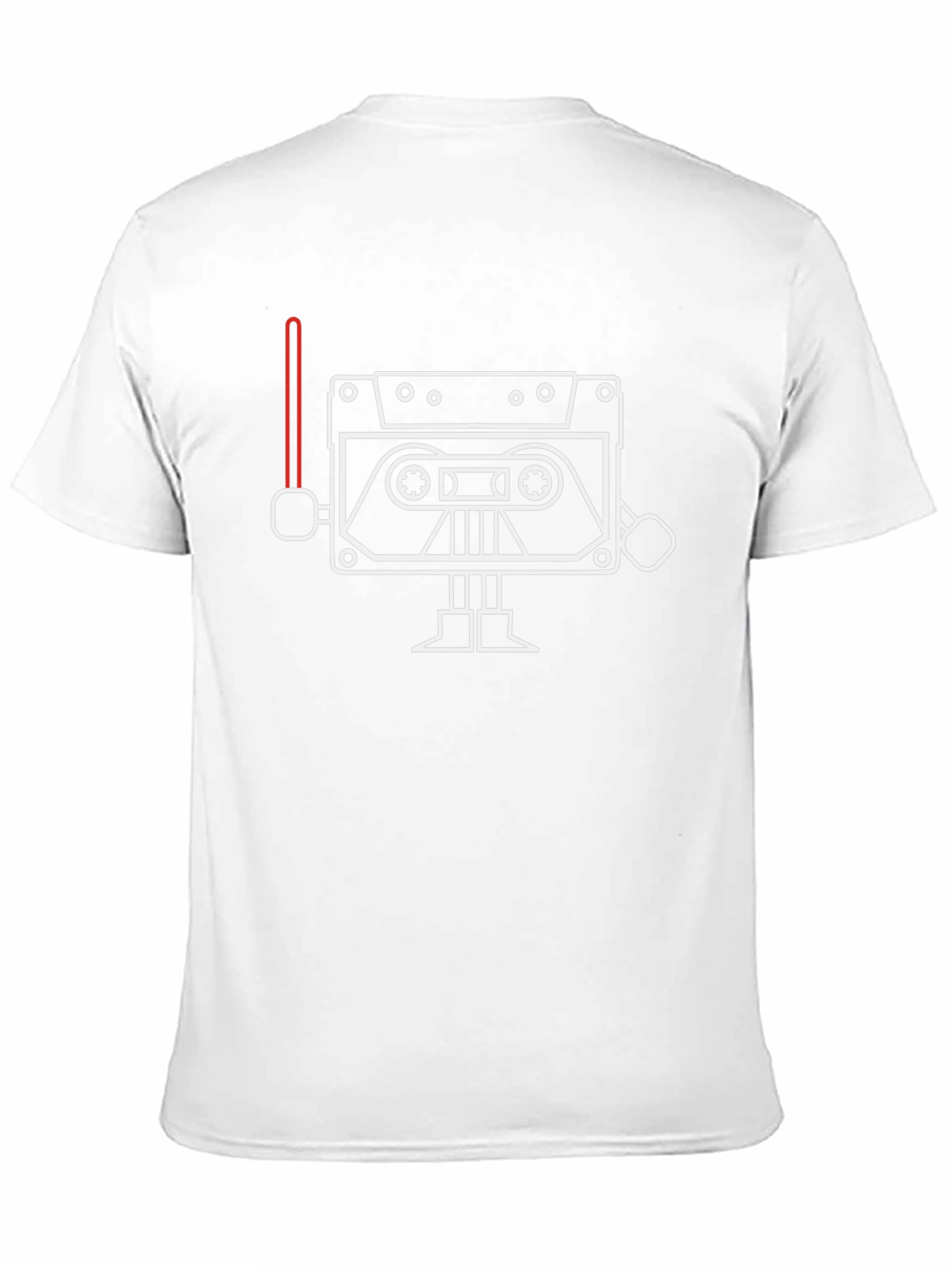 Cassette Tape Robot T-Shirt - Black Graphic Tee