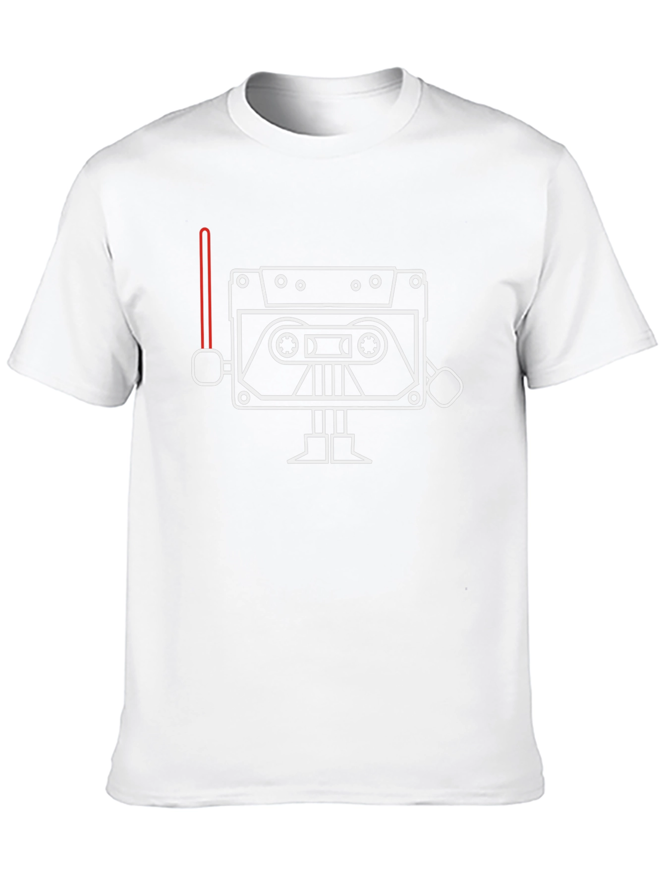 Cassette Tape Robot T-Shirt - Black Graphic Tee
