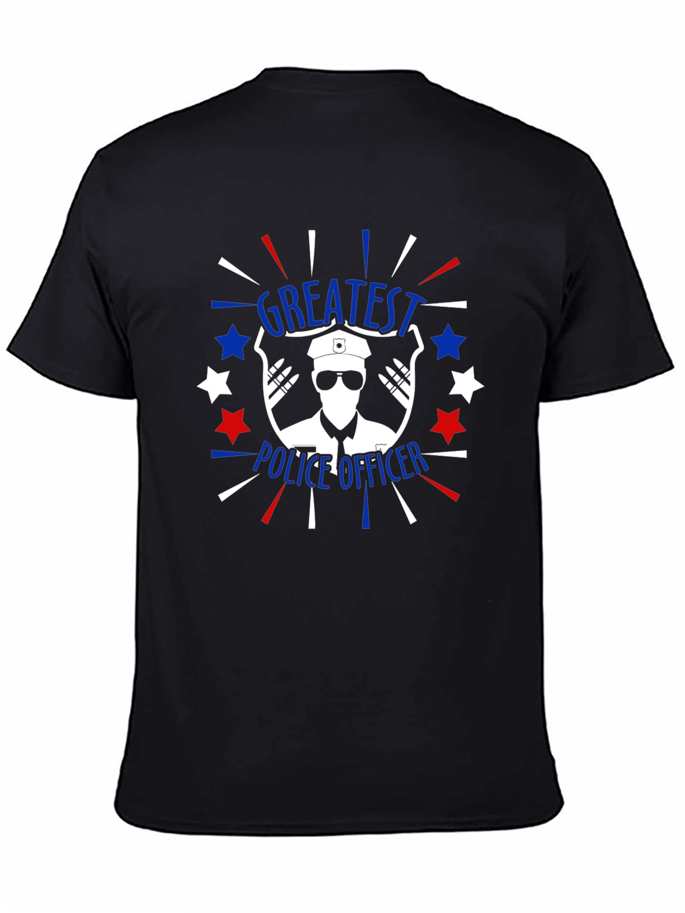 Greatest Police Officer T-Shirt Patriotic Design