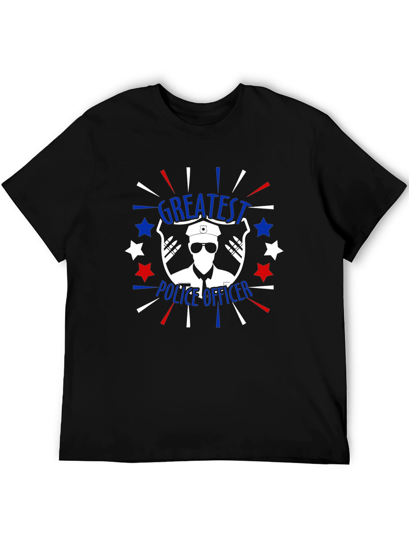 Greatest Police Officer T-Shirt Patriotic Design