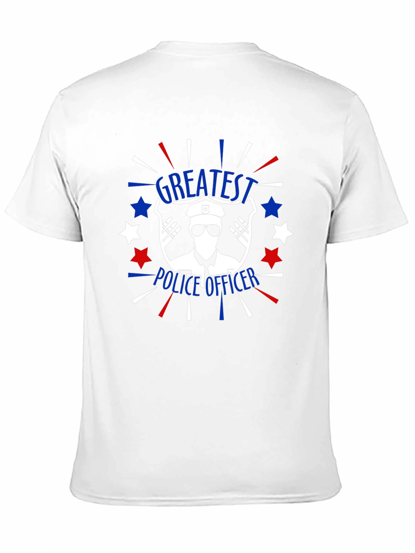 Greatest Police Officer T-Shirt Patriotic Design