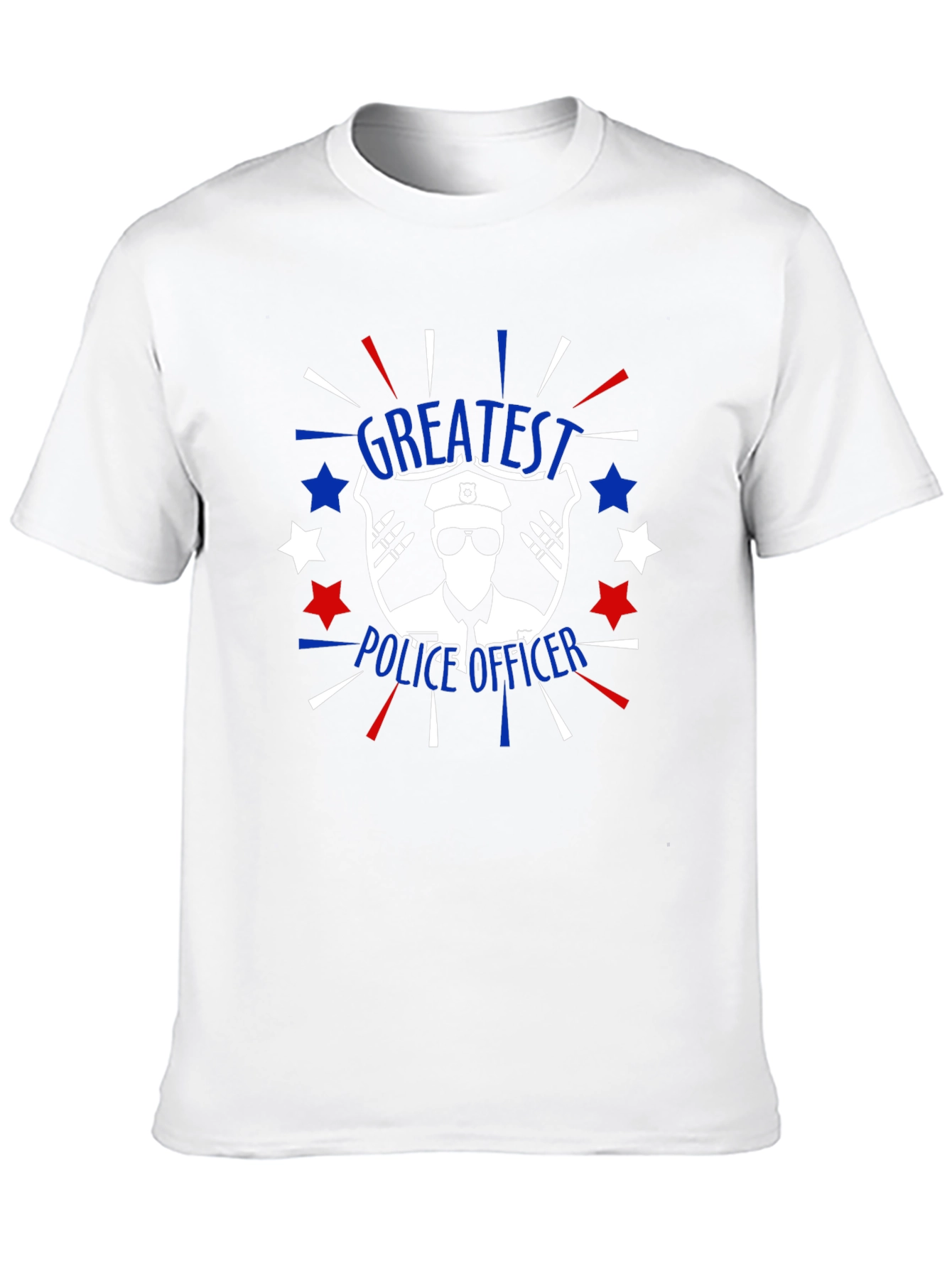 Greatest Police Officer T-Shirt Patriotic Design
