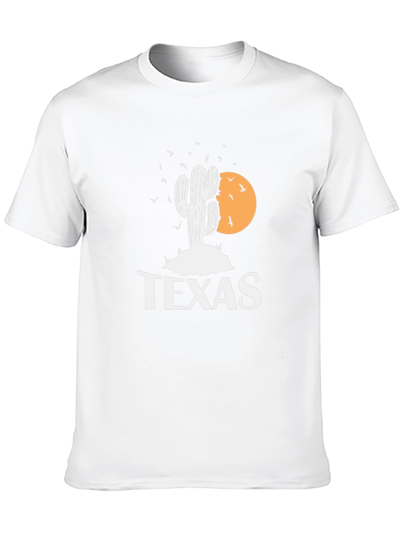 Texas Cactus Graphic T-Shirt - Mens Black Tee