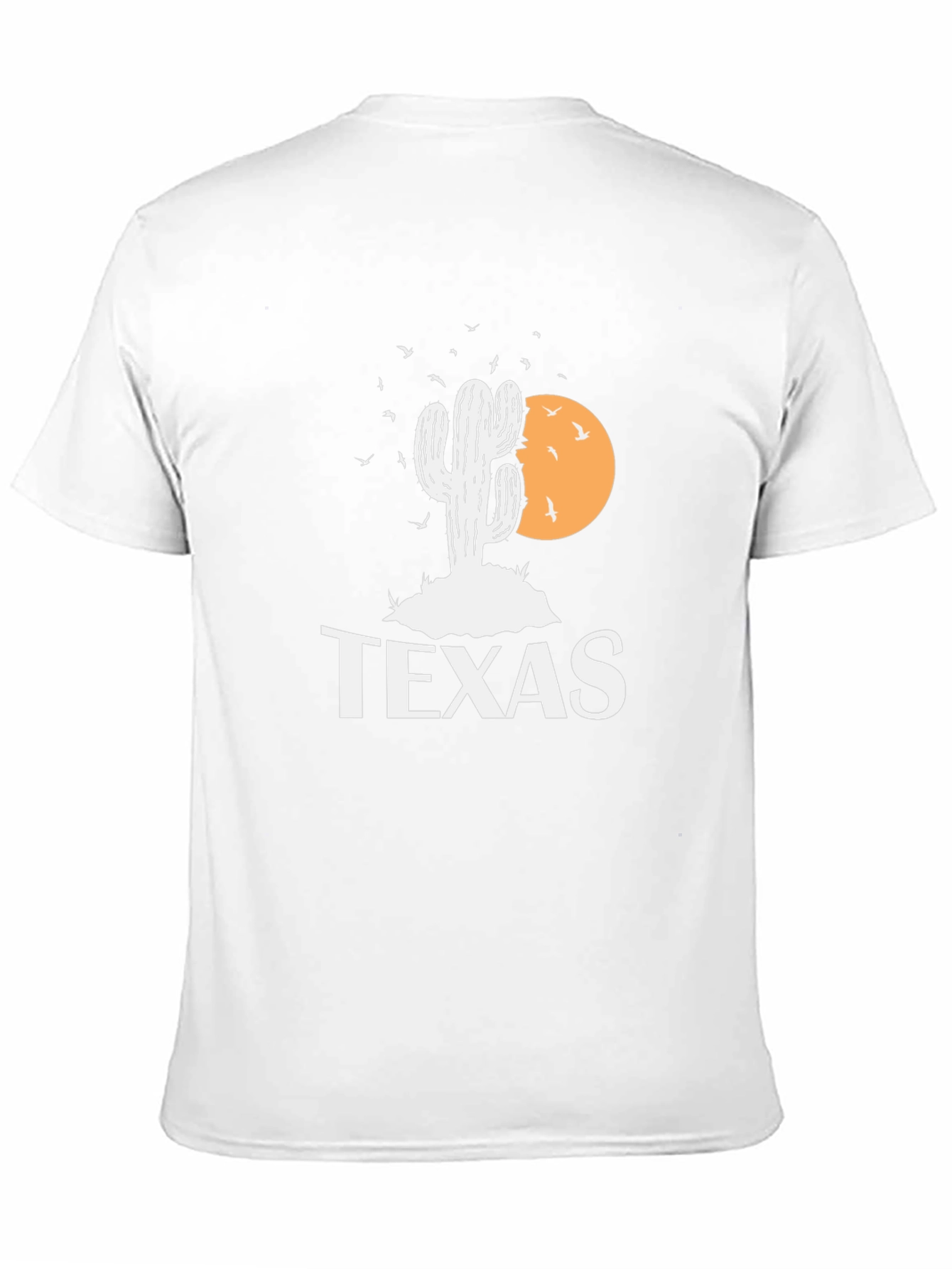 Texas Cactus Graphic T-Shirt - Mens Black Tee