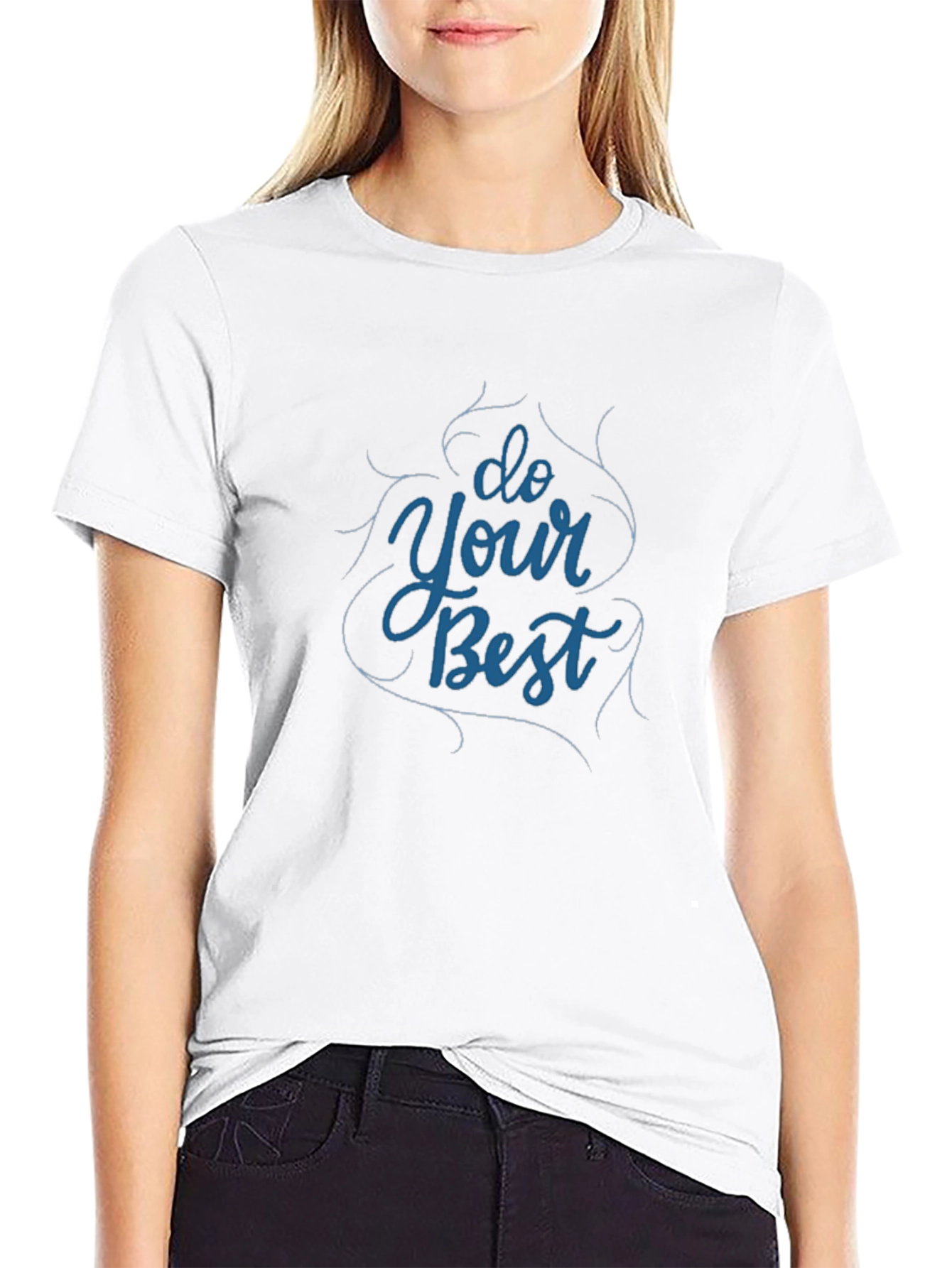 Motivational Do Your Best Black T-Shirt