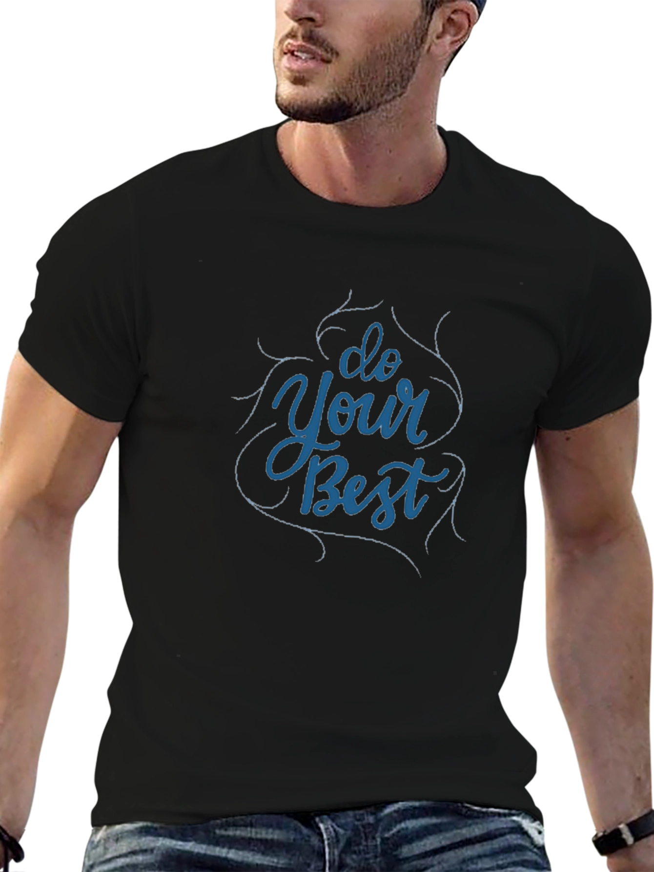 Motivational Do Your Best Black T-Shirt