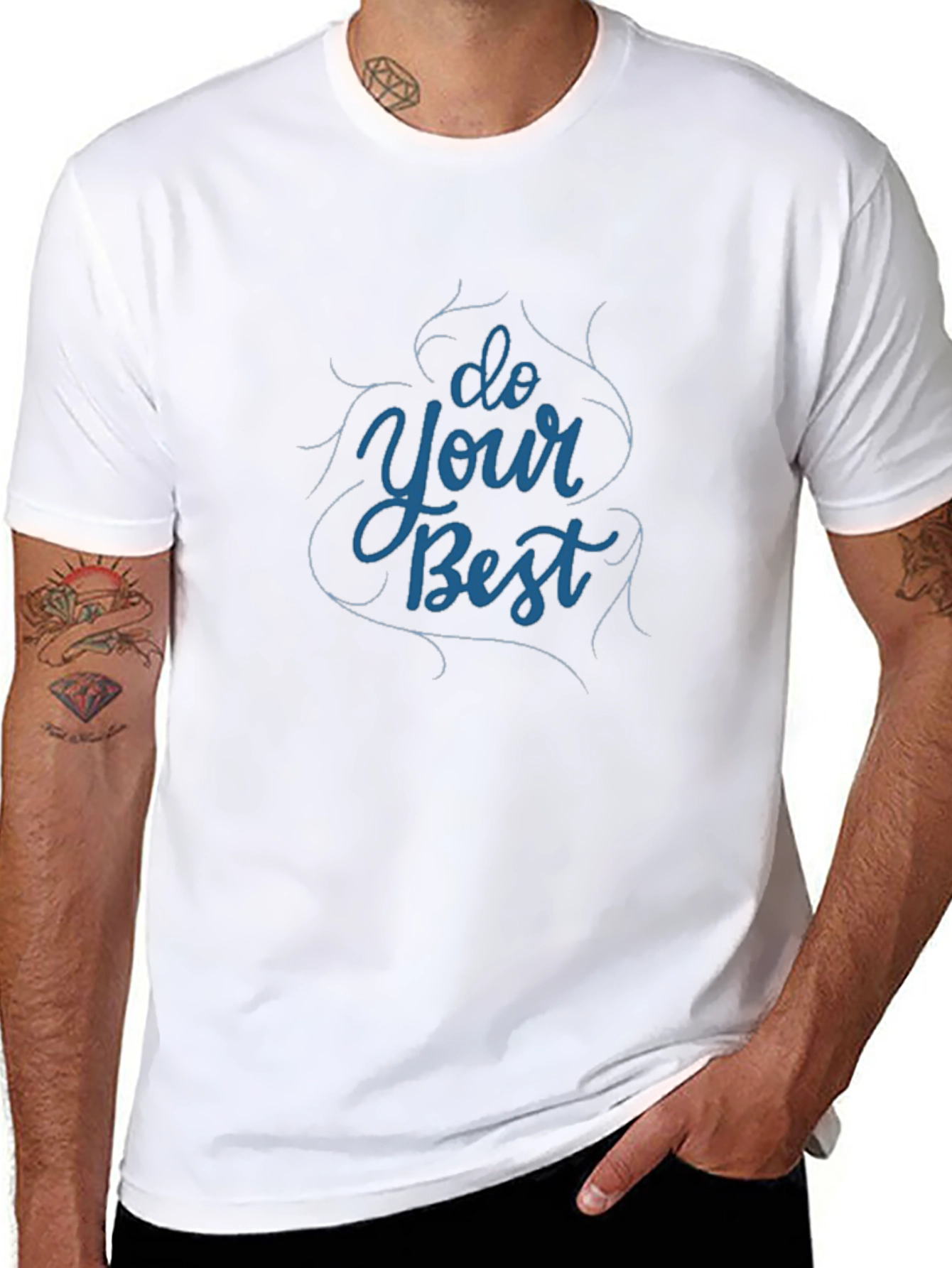 Motivational Do Your Best Black T-Shirt