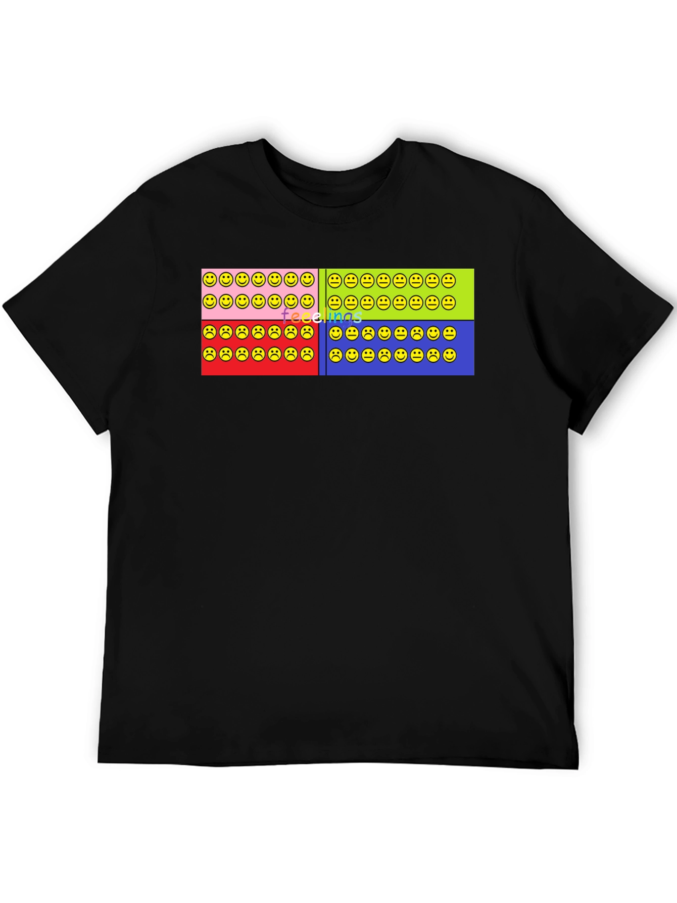 Feelings Smiley Face T-Shirt Graphic Design