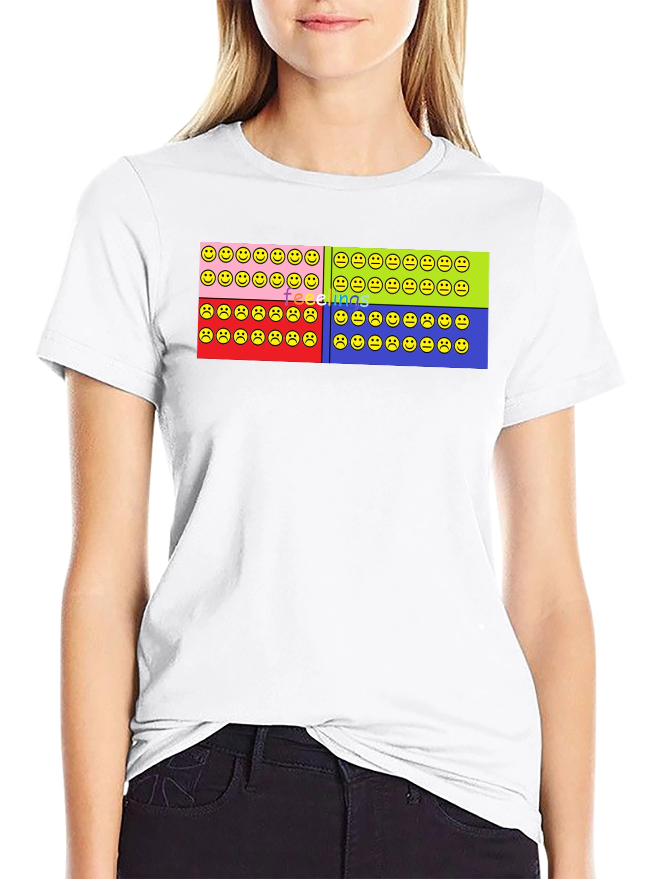 Feelings Smiley Face T-Shirt Graphic Design