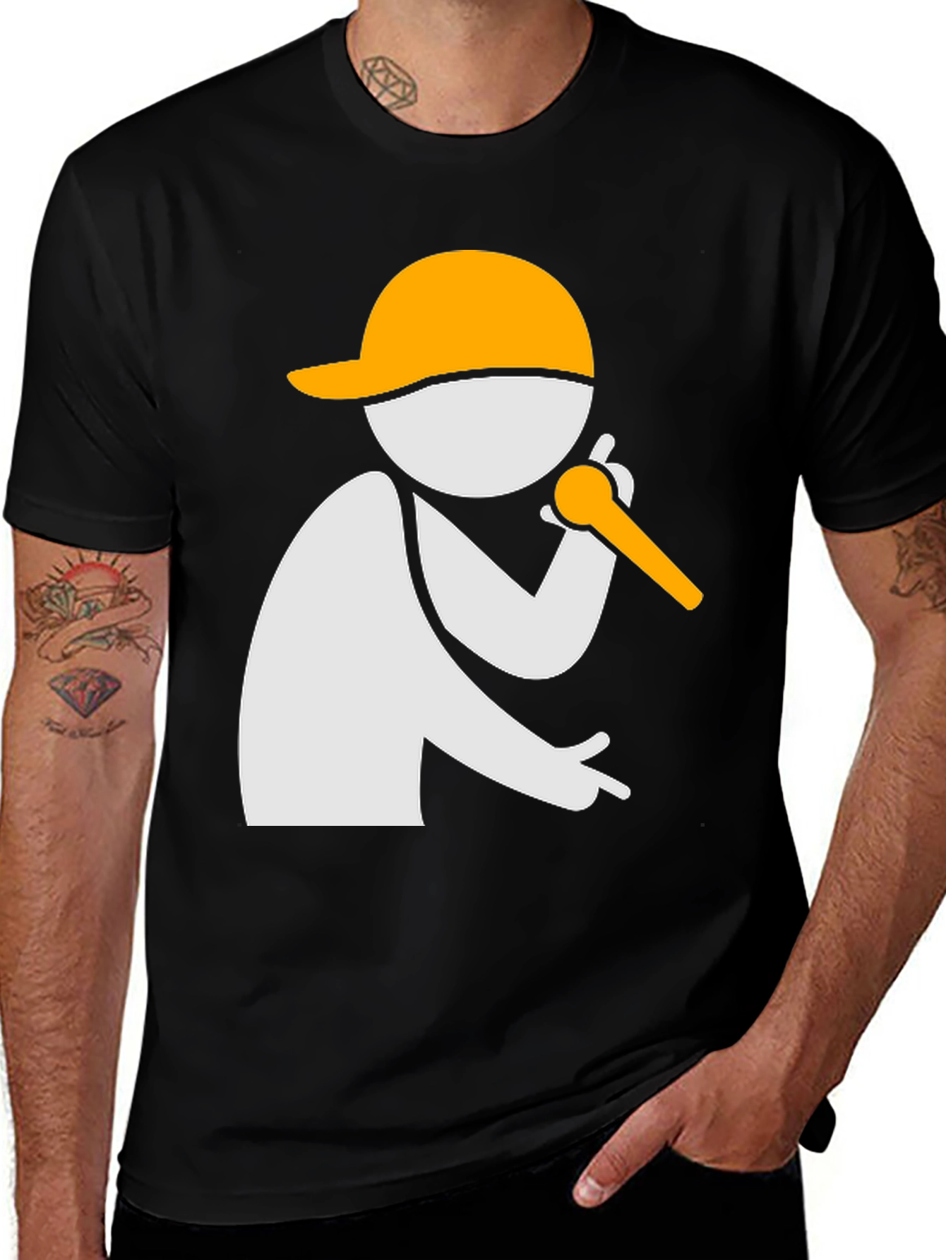 Rapper Graphic T-Shirt - Cool Music Tee