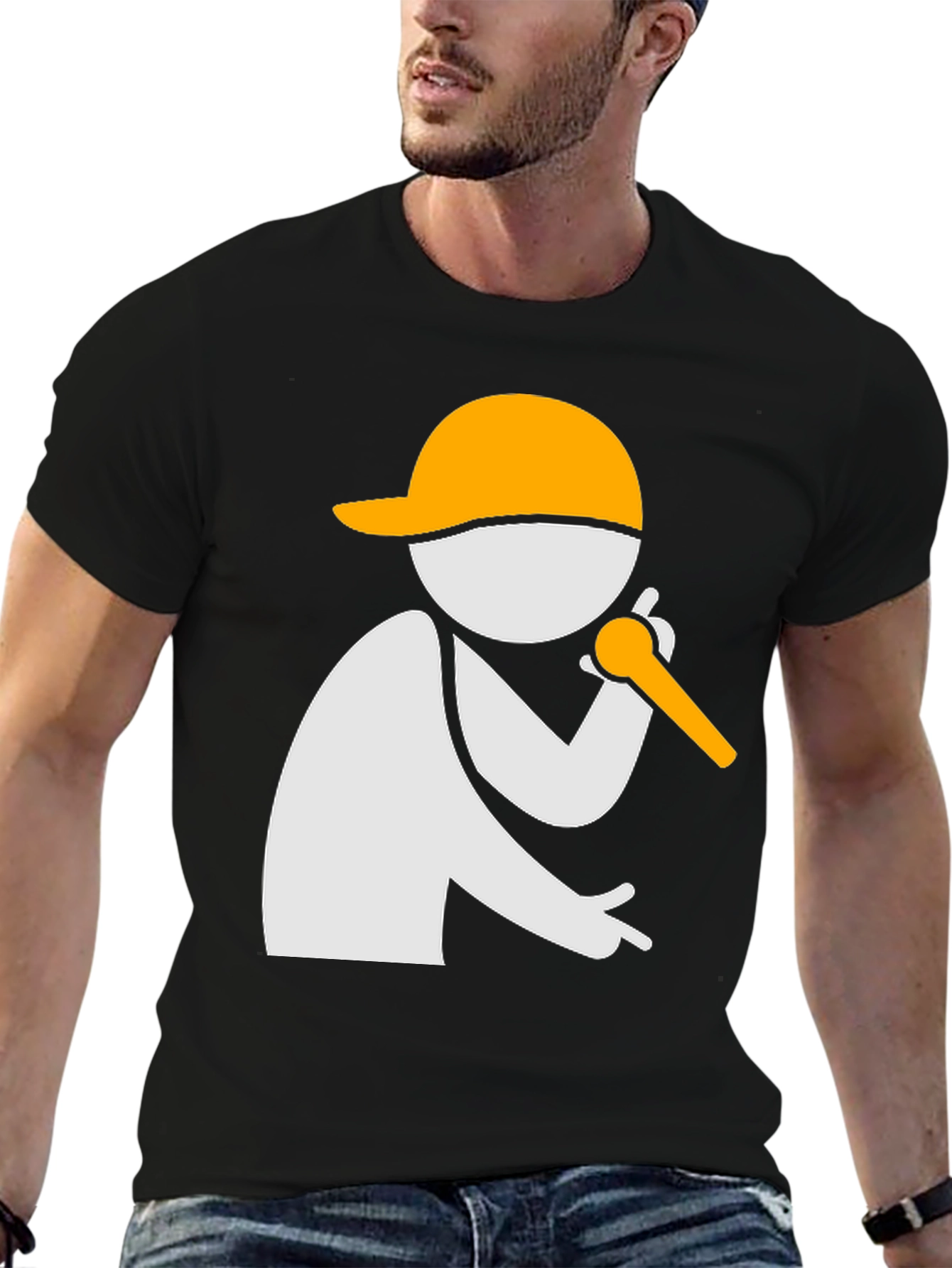 Rapper Graphic T-Shirt - Cool Music Tee