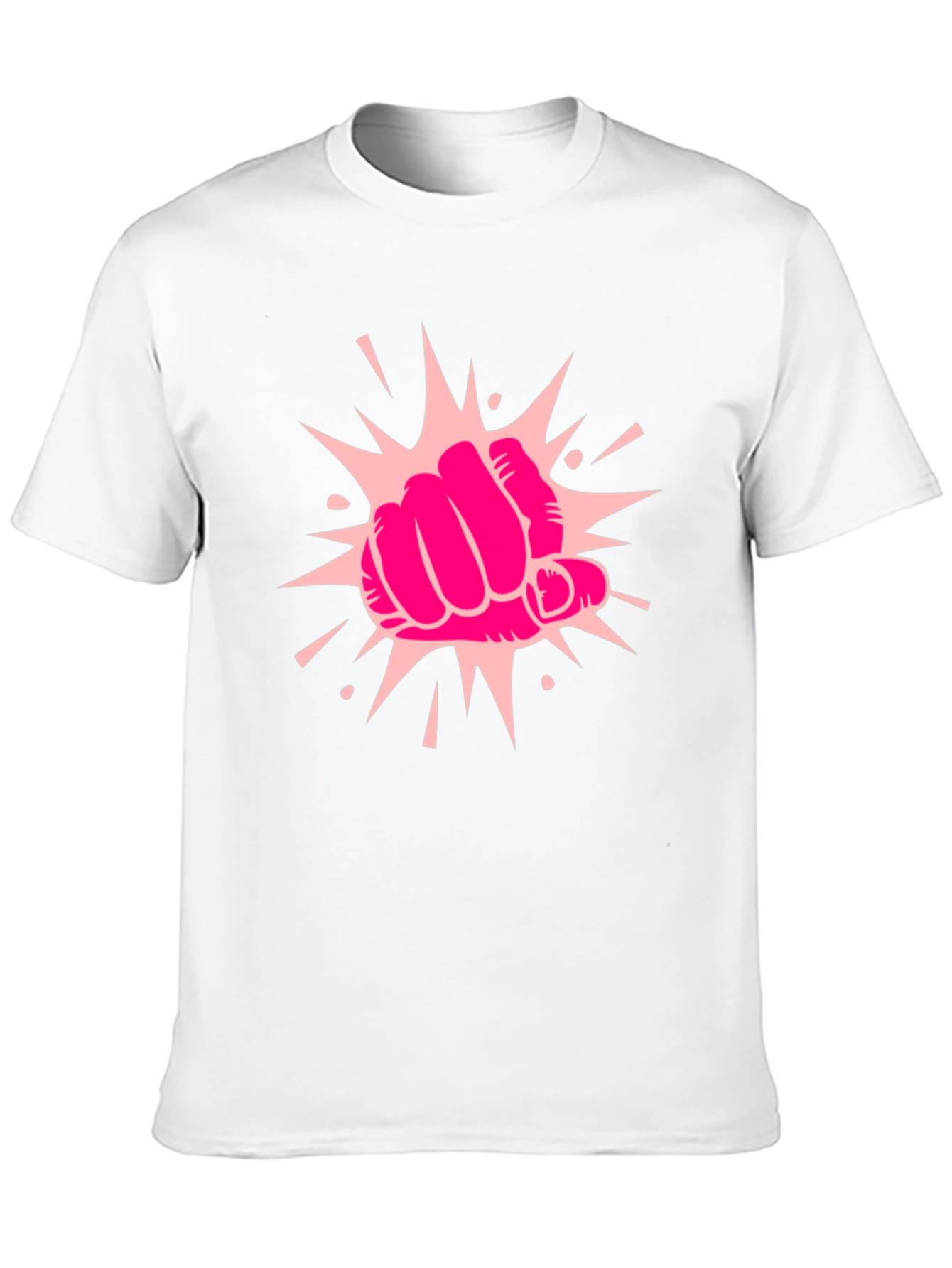 Power Punch Graphic Tee - Black Cotton T-Shirt