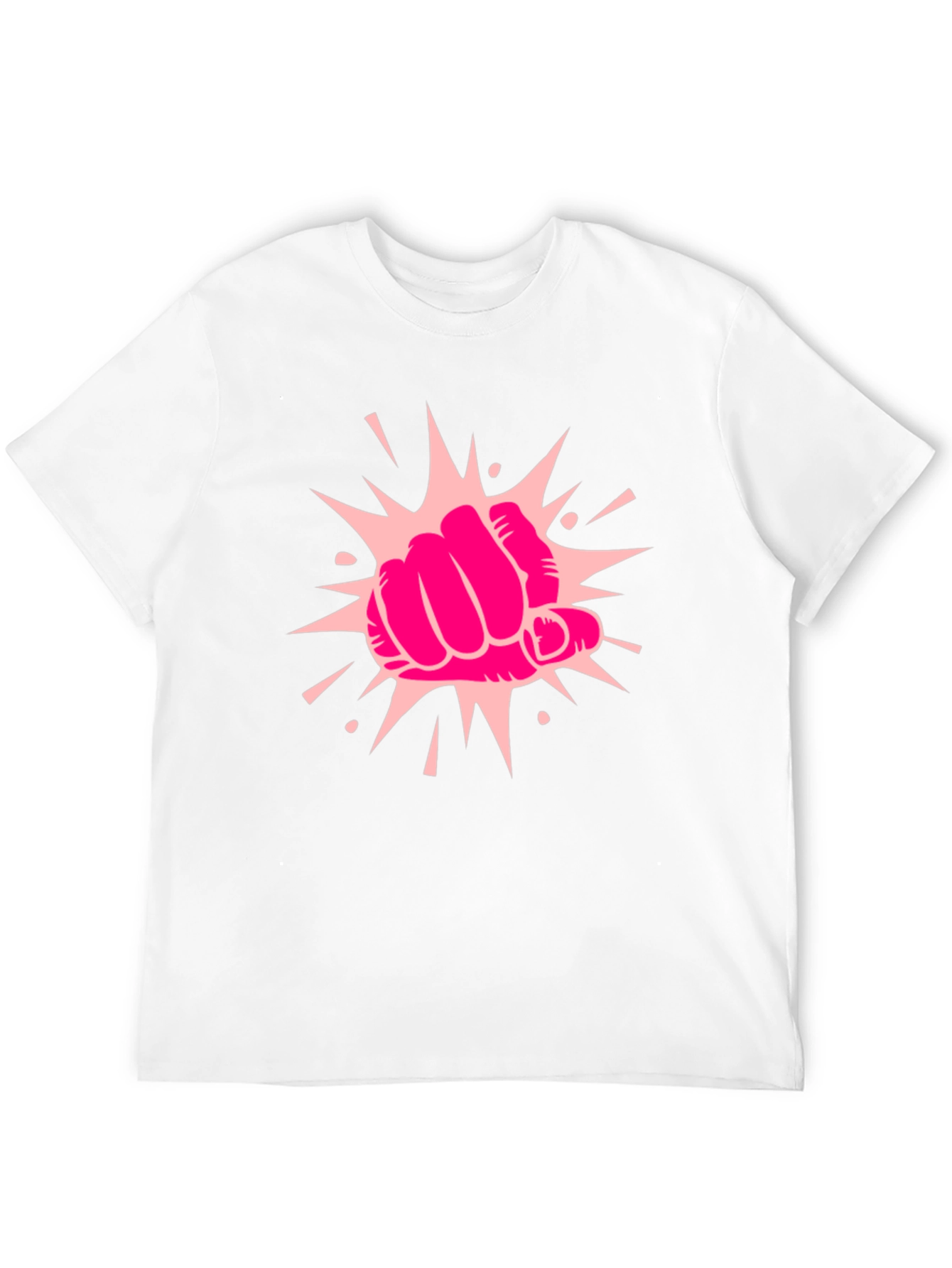 Power Punch Graphic Tee - Black Cotton T-Shirt