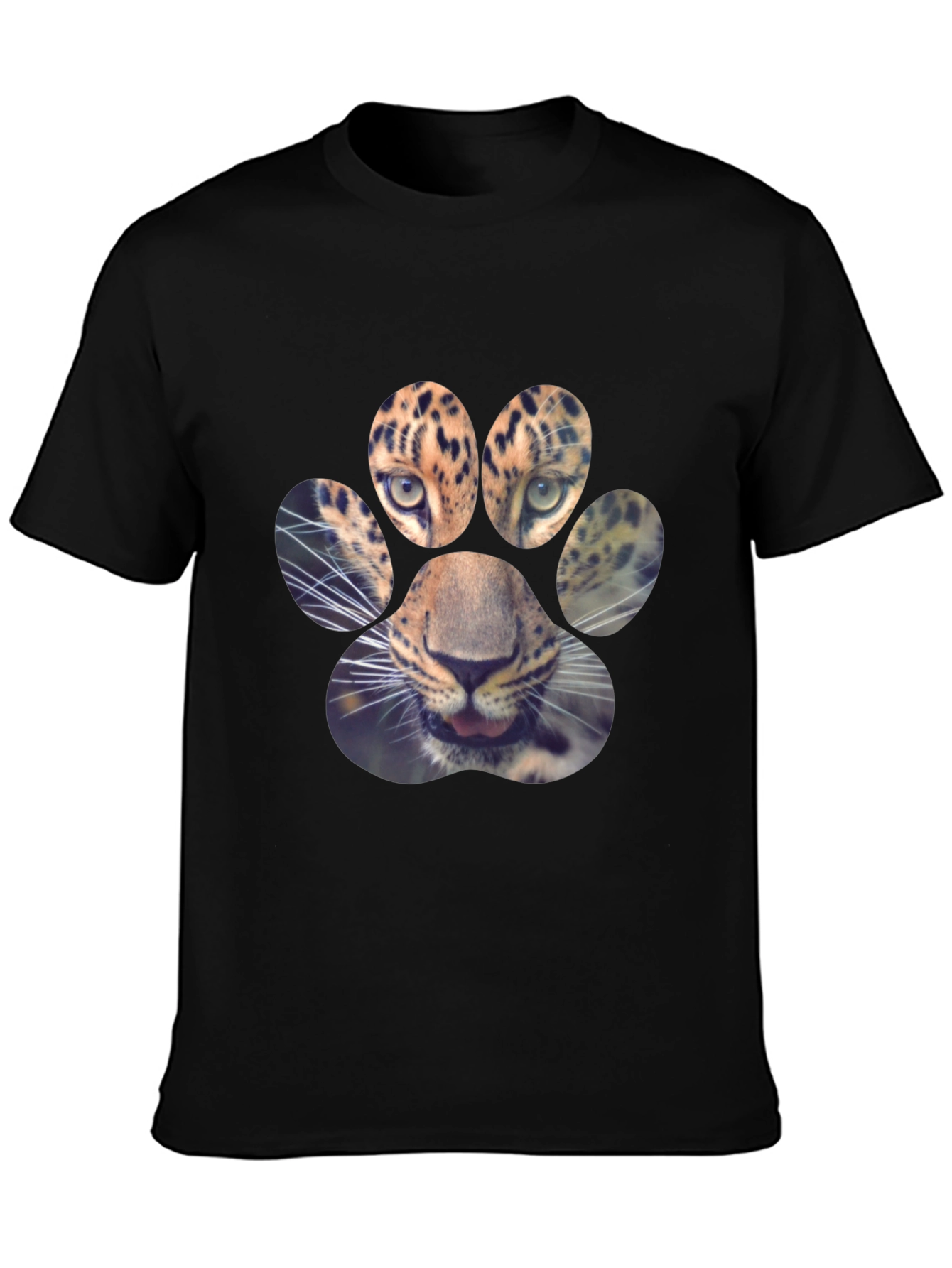 Leopard Paw Print Graphic Tee