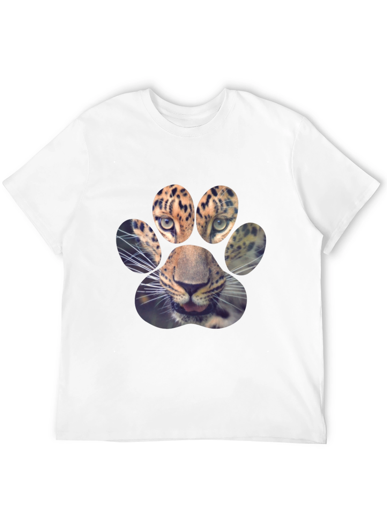 Leopard Paw Print Graphic Tee