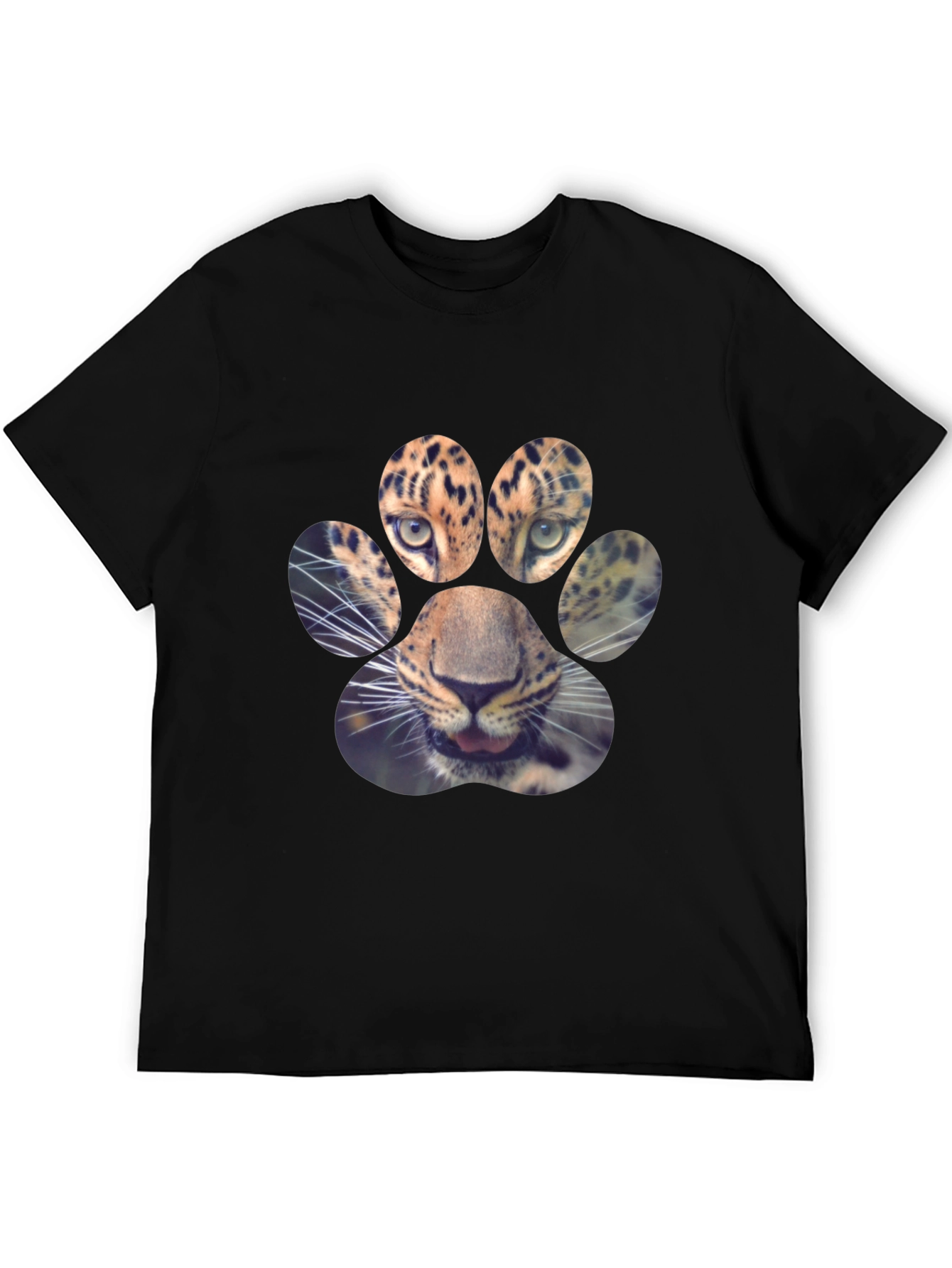 Leopard Paw Print Graphic Tee