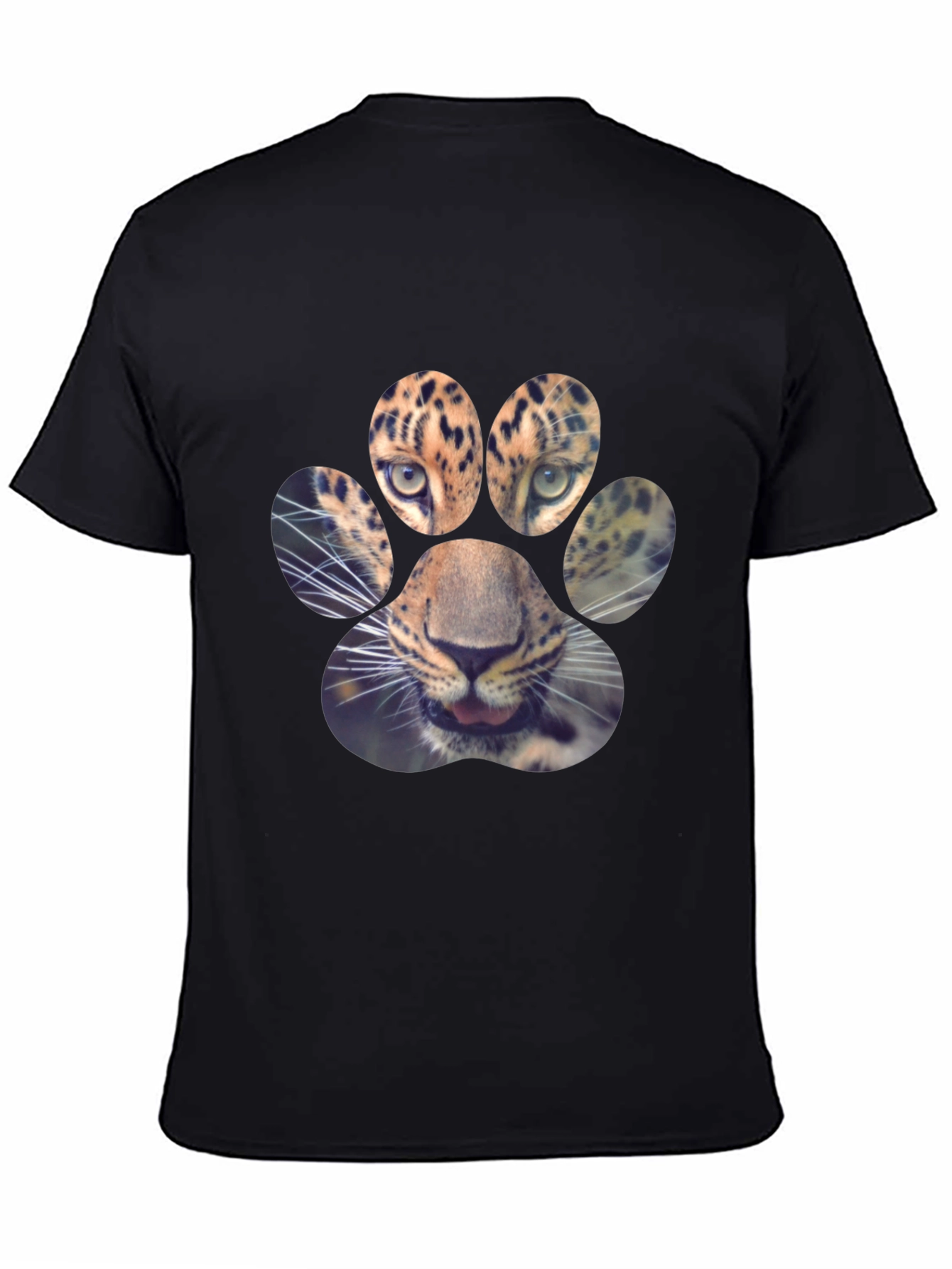 Leopard Paw Print Graphic Tee