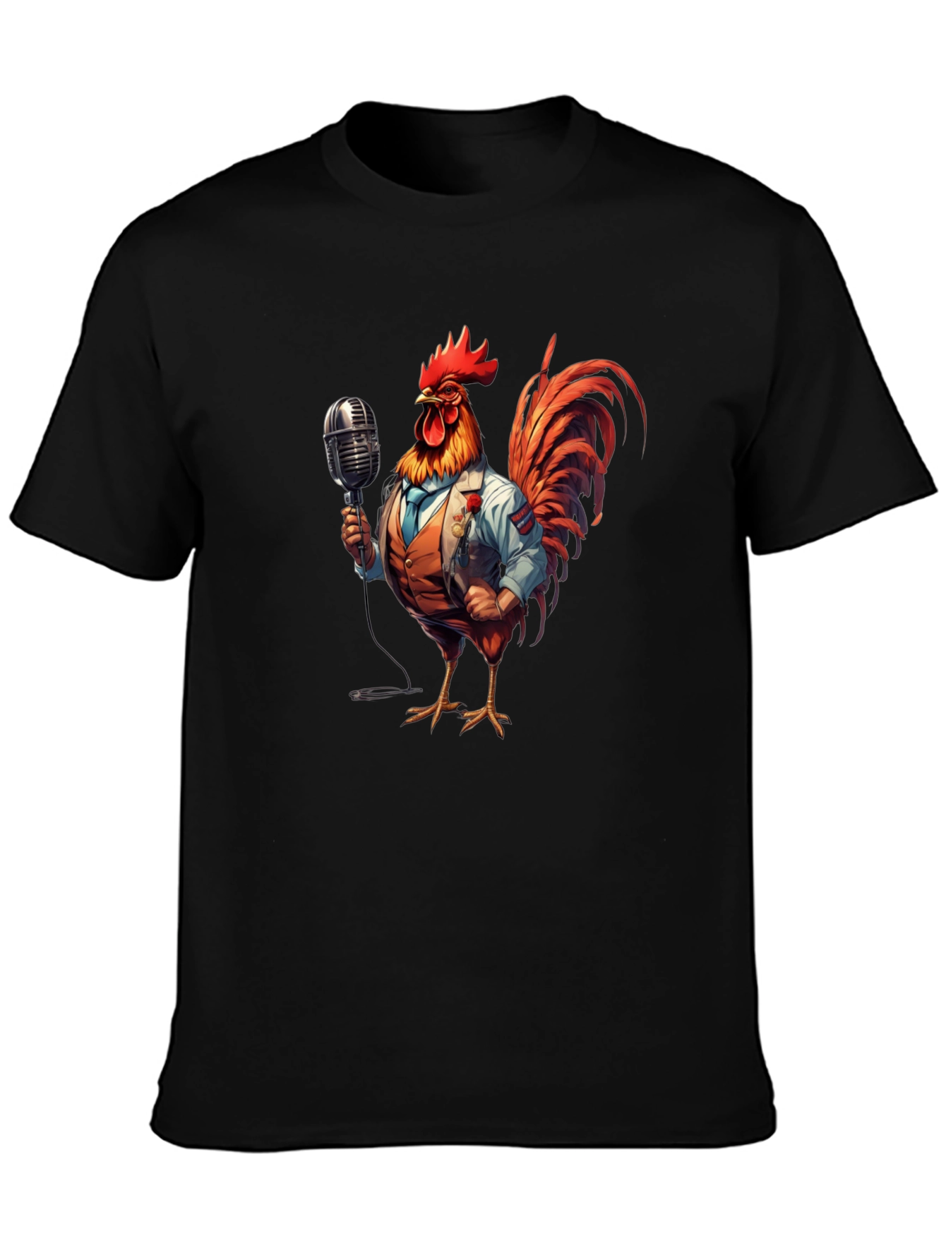 Rooster Singer Graphic Tee