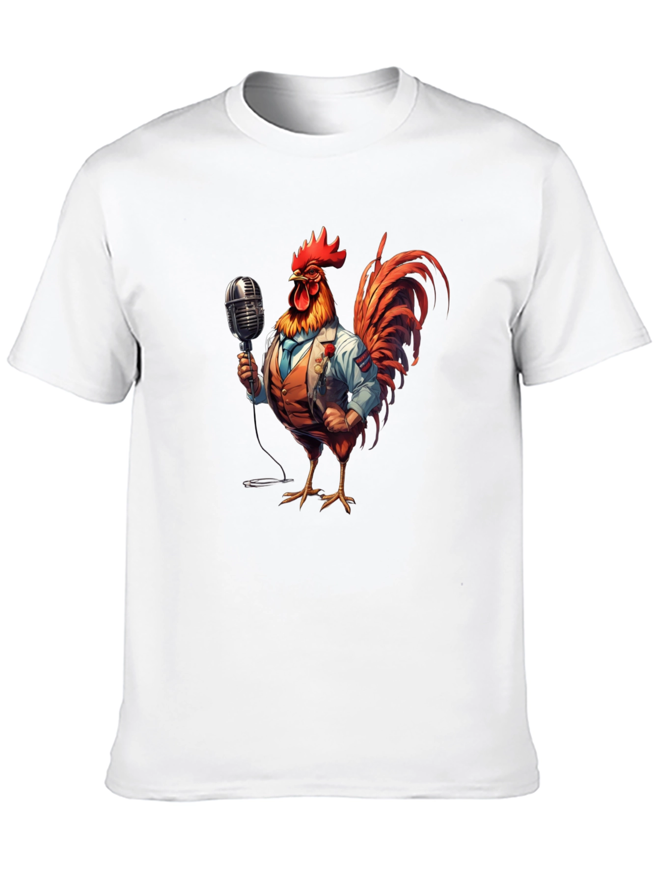 Rooster Singer Graphic Tee