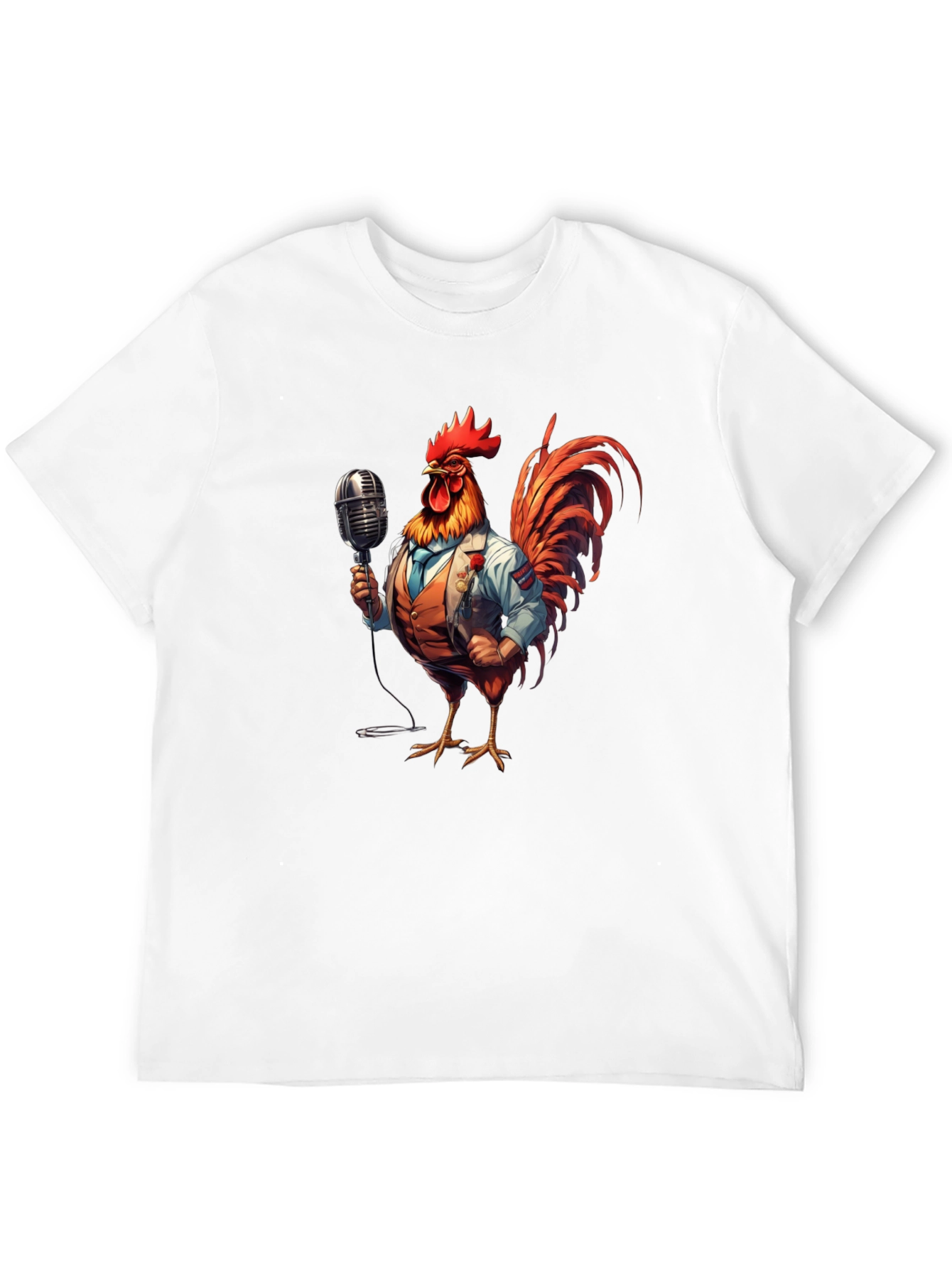 Rooster Singer Graphic Tee