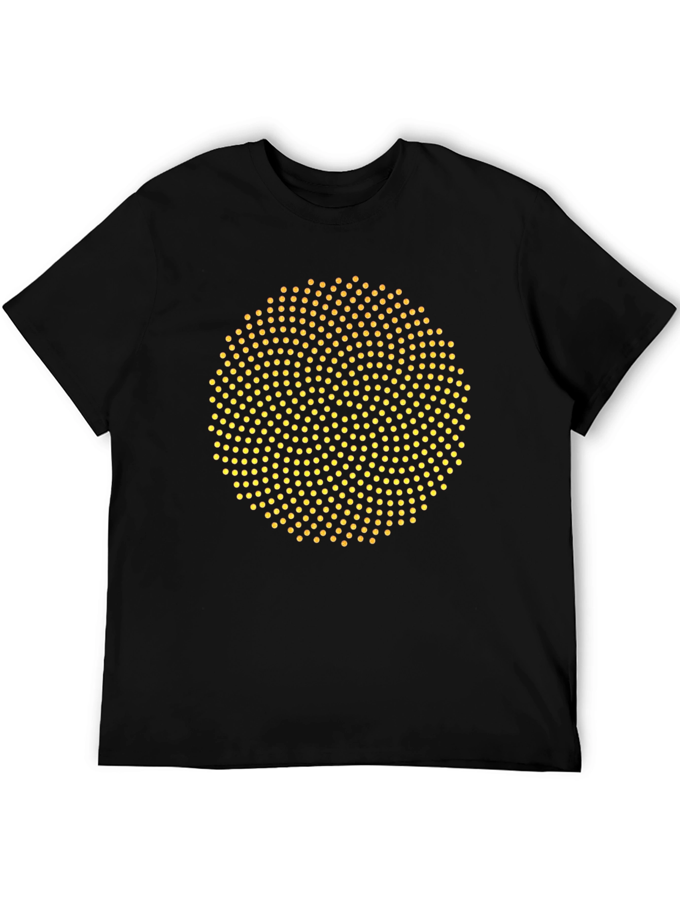 Dotted Circle Graphic T-Shirt - Modern Design