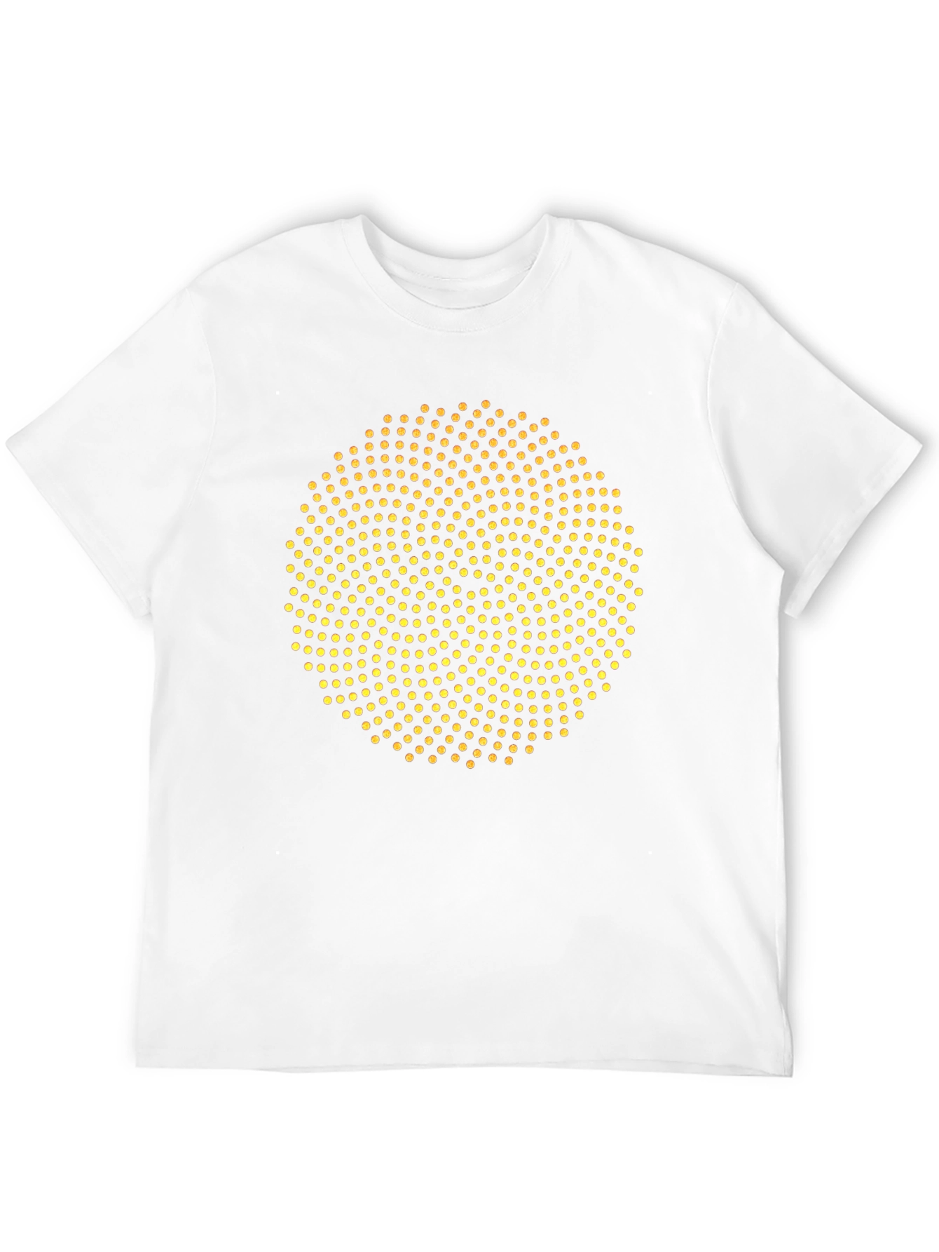 Dotted Circle Graphic T-Shirt - Modern Design