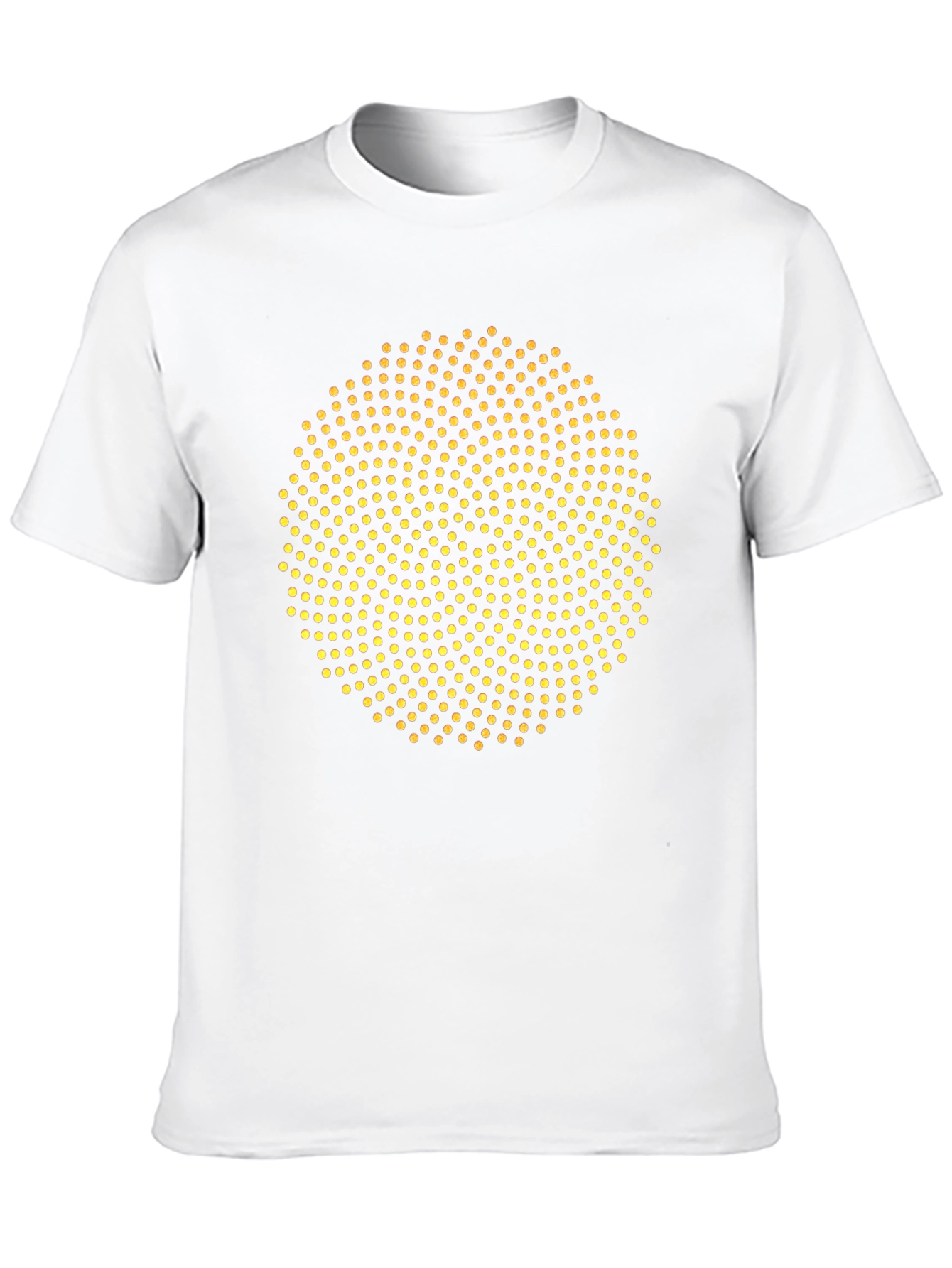 Dotted Circle Graphic T-Shirt - Modern Design