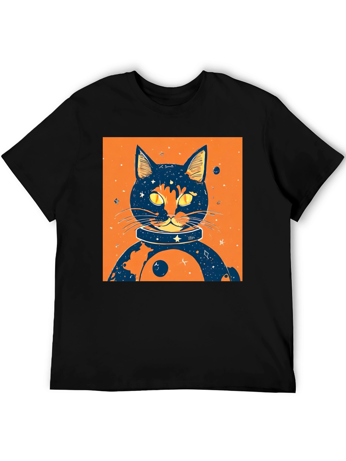Cosmic Cat T-Shirt - Space Feline Design