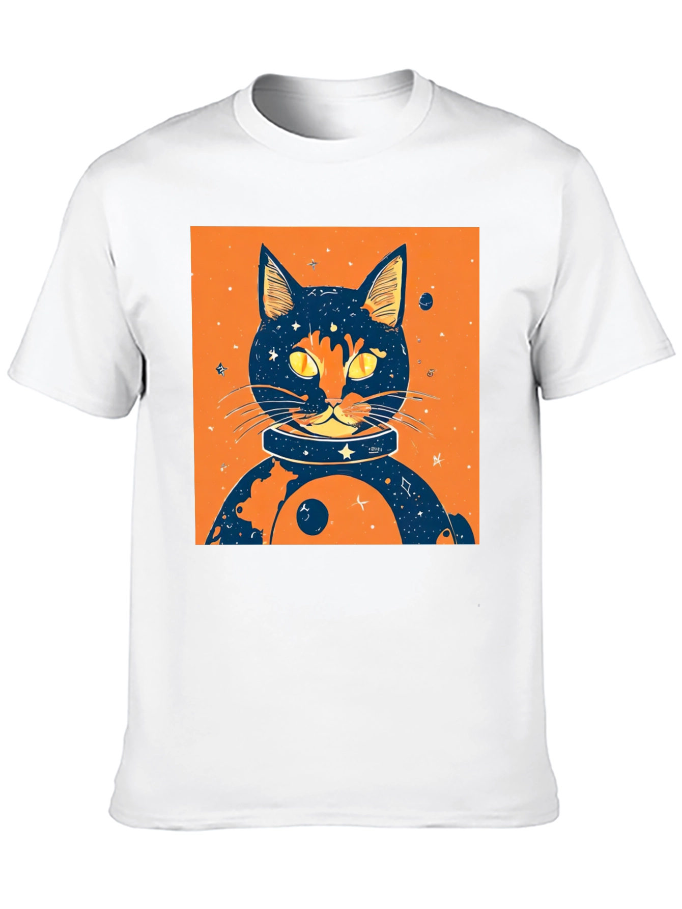 Cosmic Cat T-Shirt - Space Feline Design
