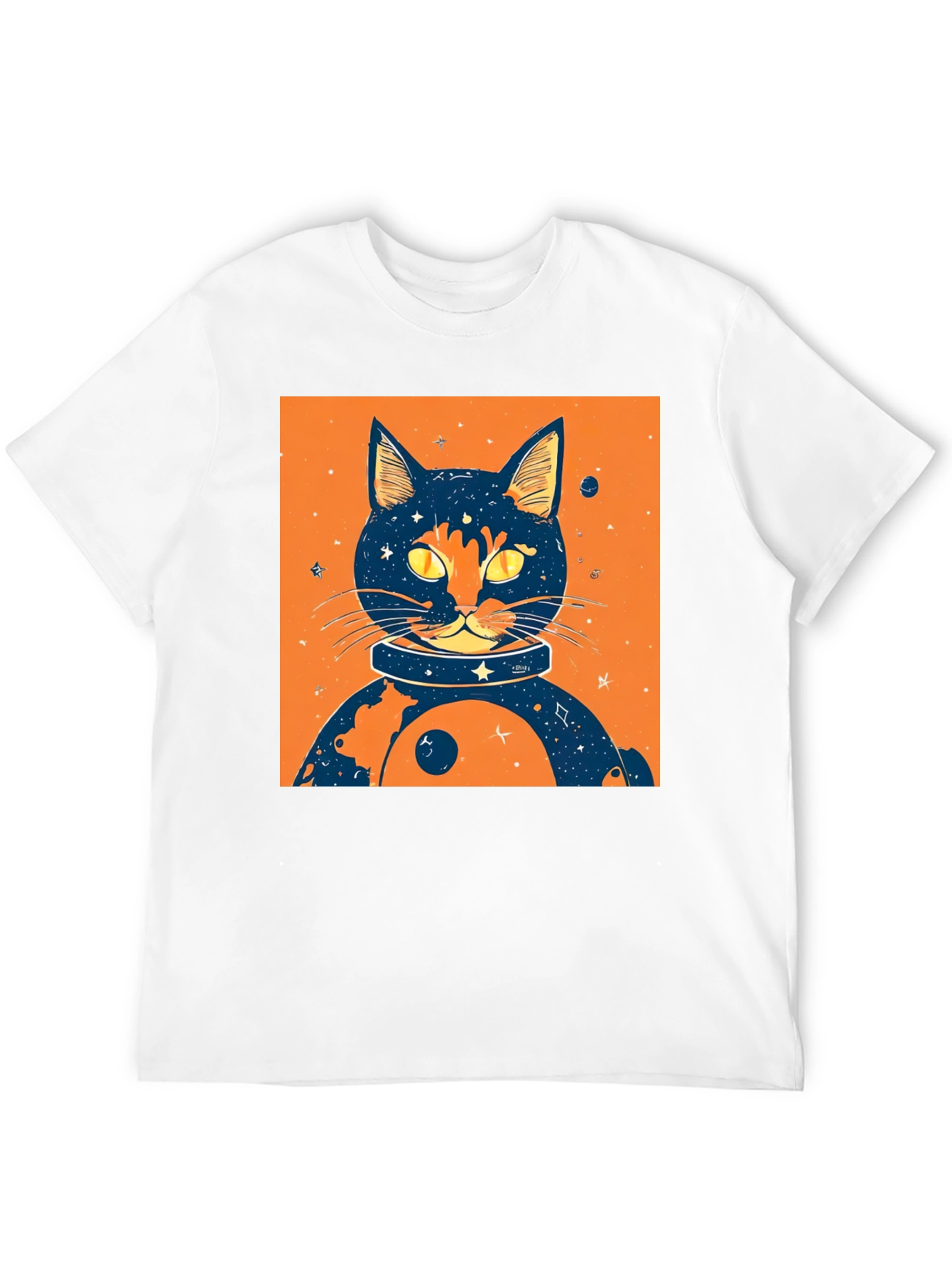 Cosmic Cat T-Shirt - Space Feline Design