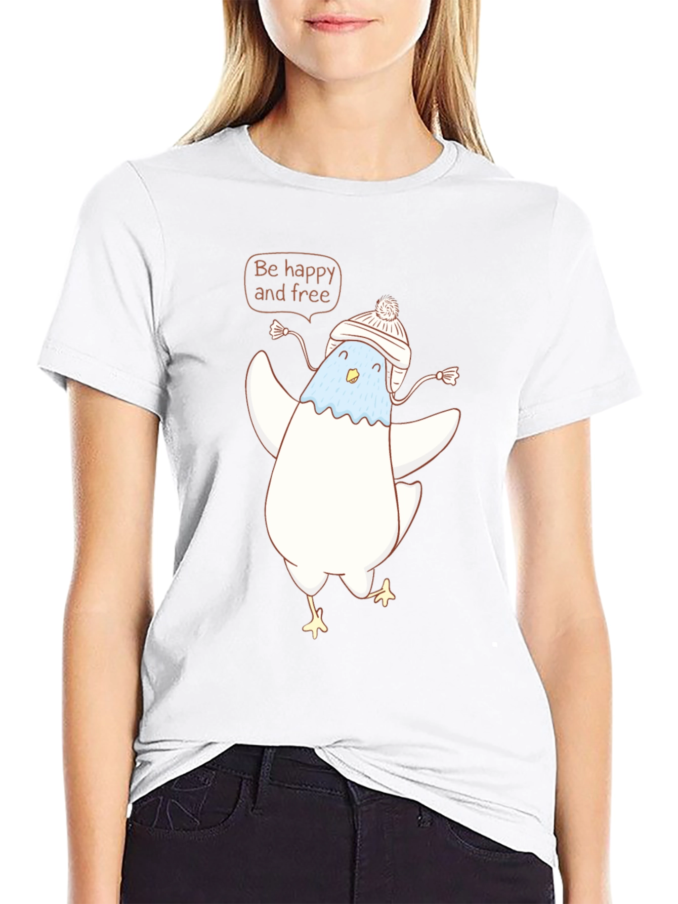 Be Happy & Free Bird T-Shirt