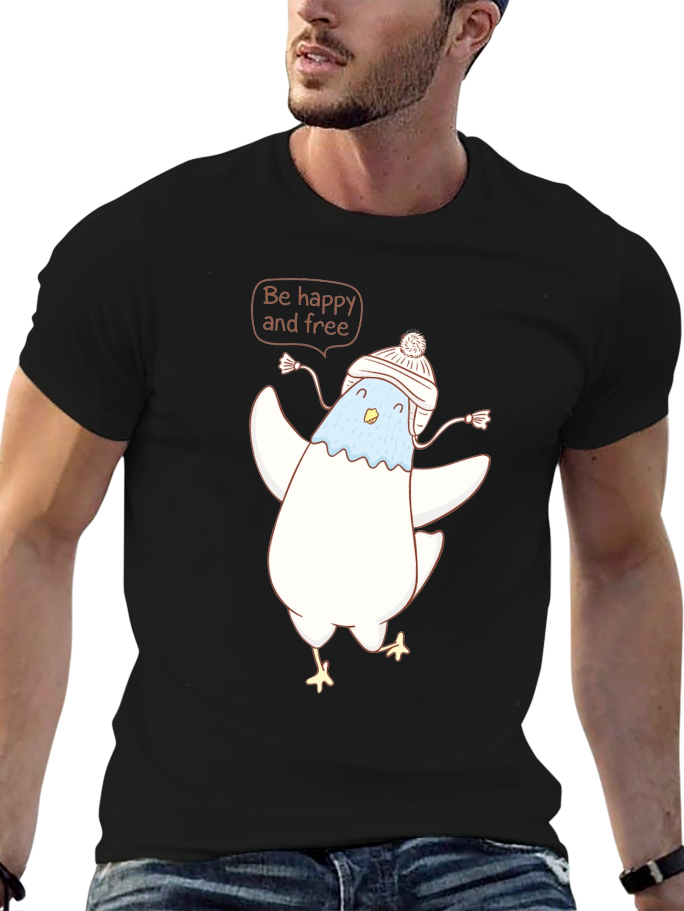 Be Happy & Free Bird T-Shirt