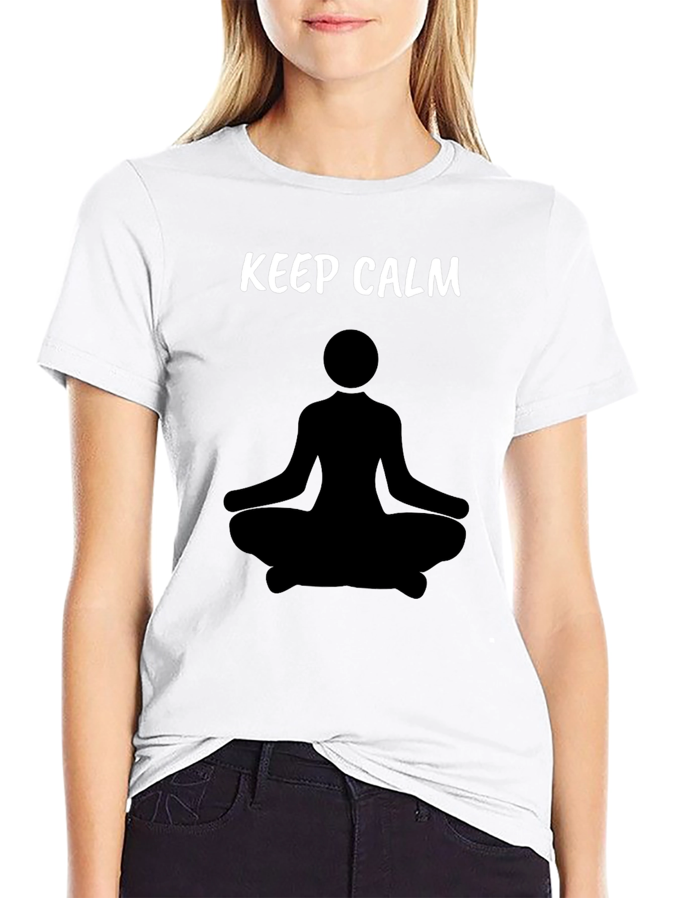 Keep Calm Meditation T-Shirt - Relaxed Fit