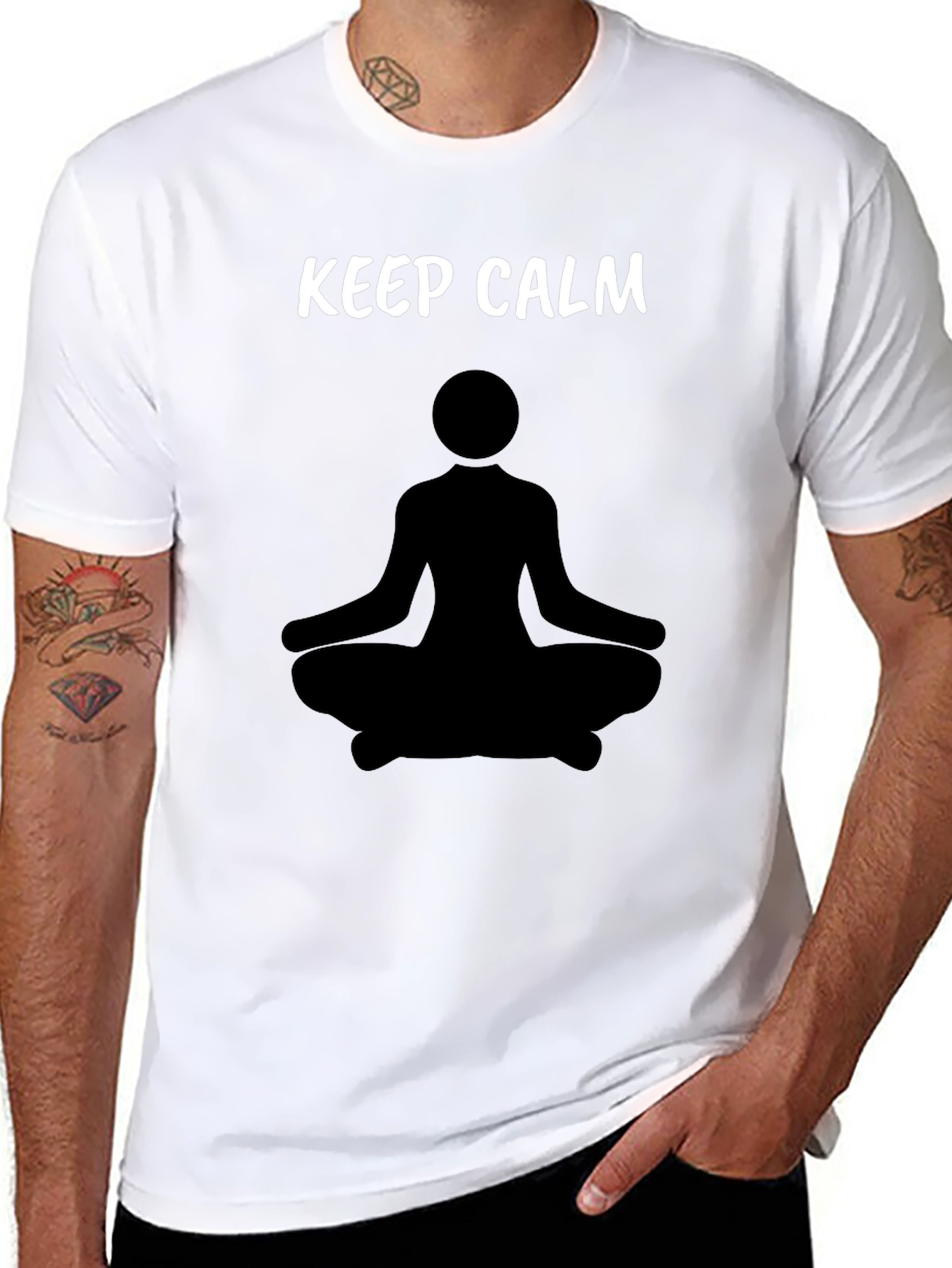 Keep Calm Meditation T-Shirt - Relaxed Fit