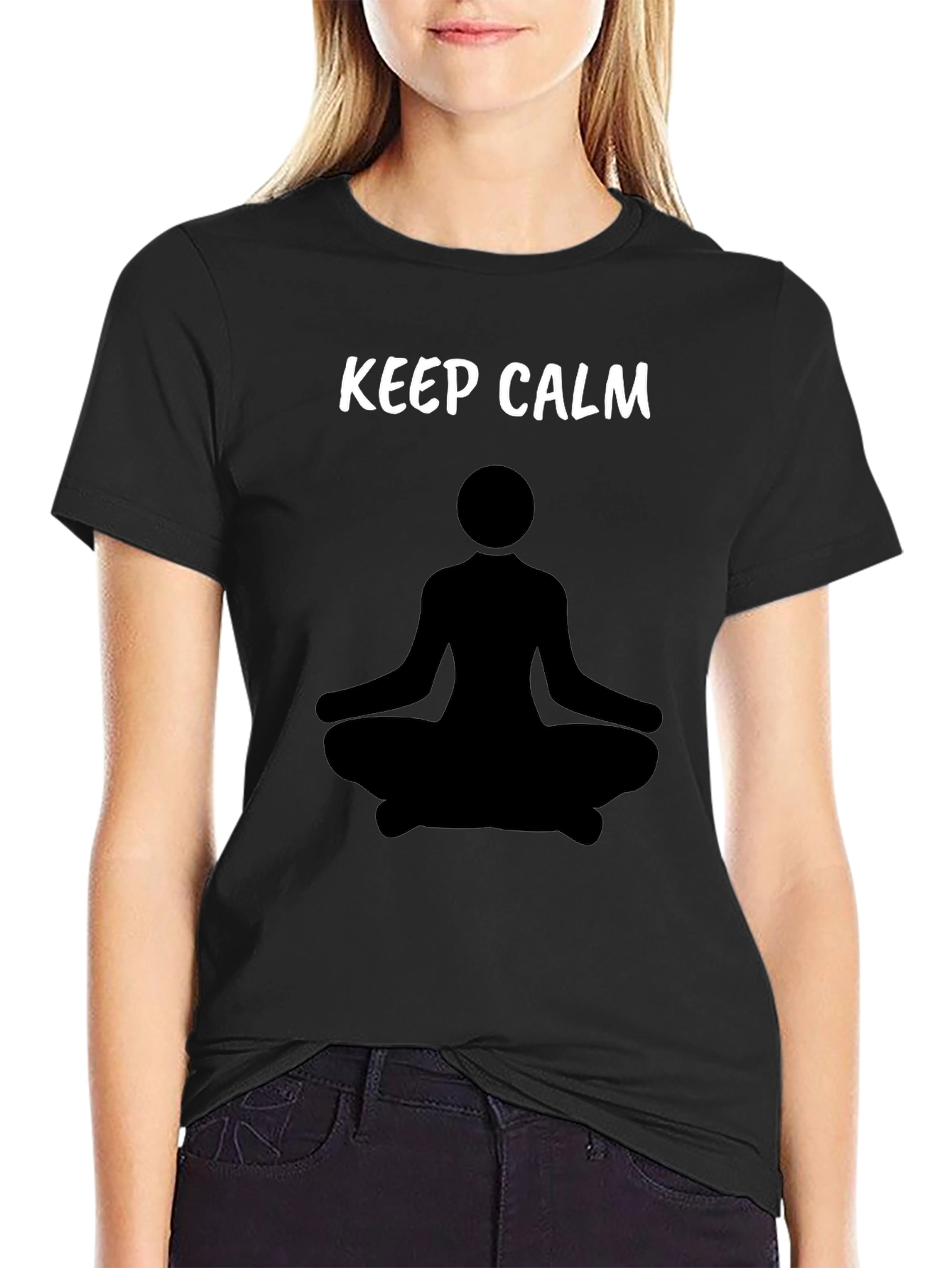 Keep Calm Meditation T-Shirt - Relaxed Fit