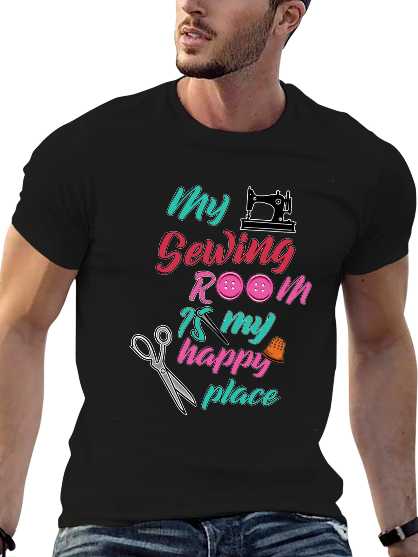 Sewing Room Happy Place Graphic Tee