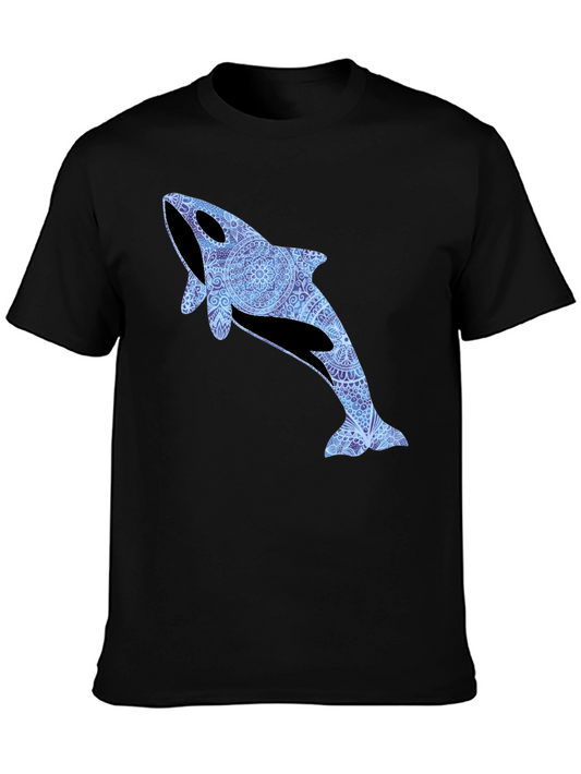 Orca Whale Mandala T-Shirt - Stylish Marine Life Tee