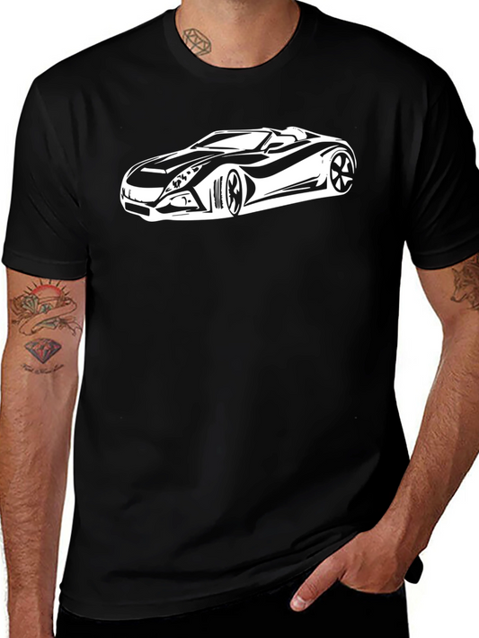 Sleek Car Graphic T-Shirt - Cool Automotive Design